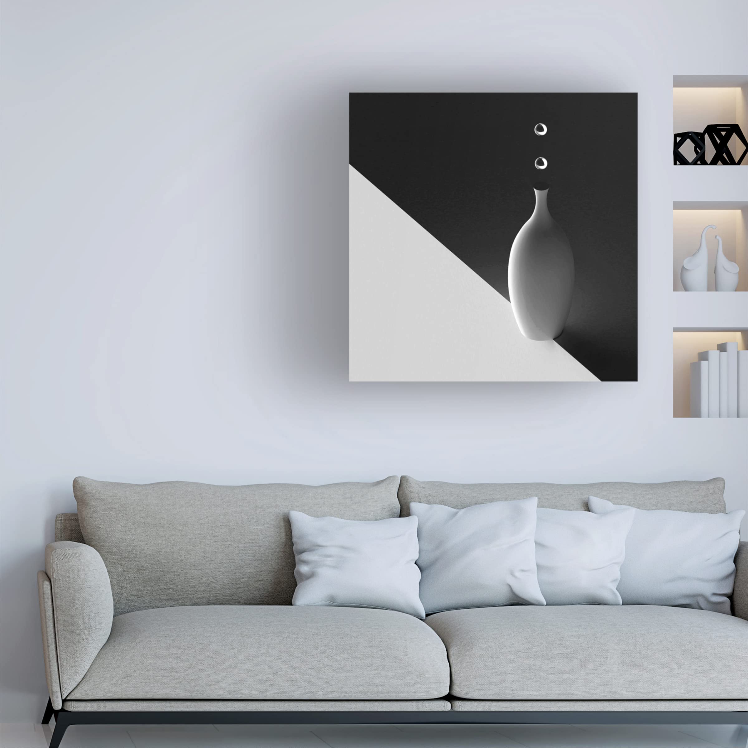 Trademark Fine Art 'The Vase' Canvas Painting by Antonyus Bunjamin Abe - Elegant Floral Wall Art for Living Room, Bedroom & Office Decor