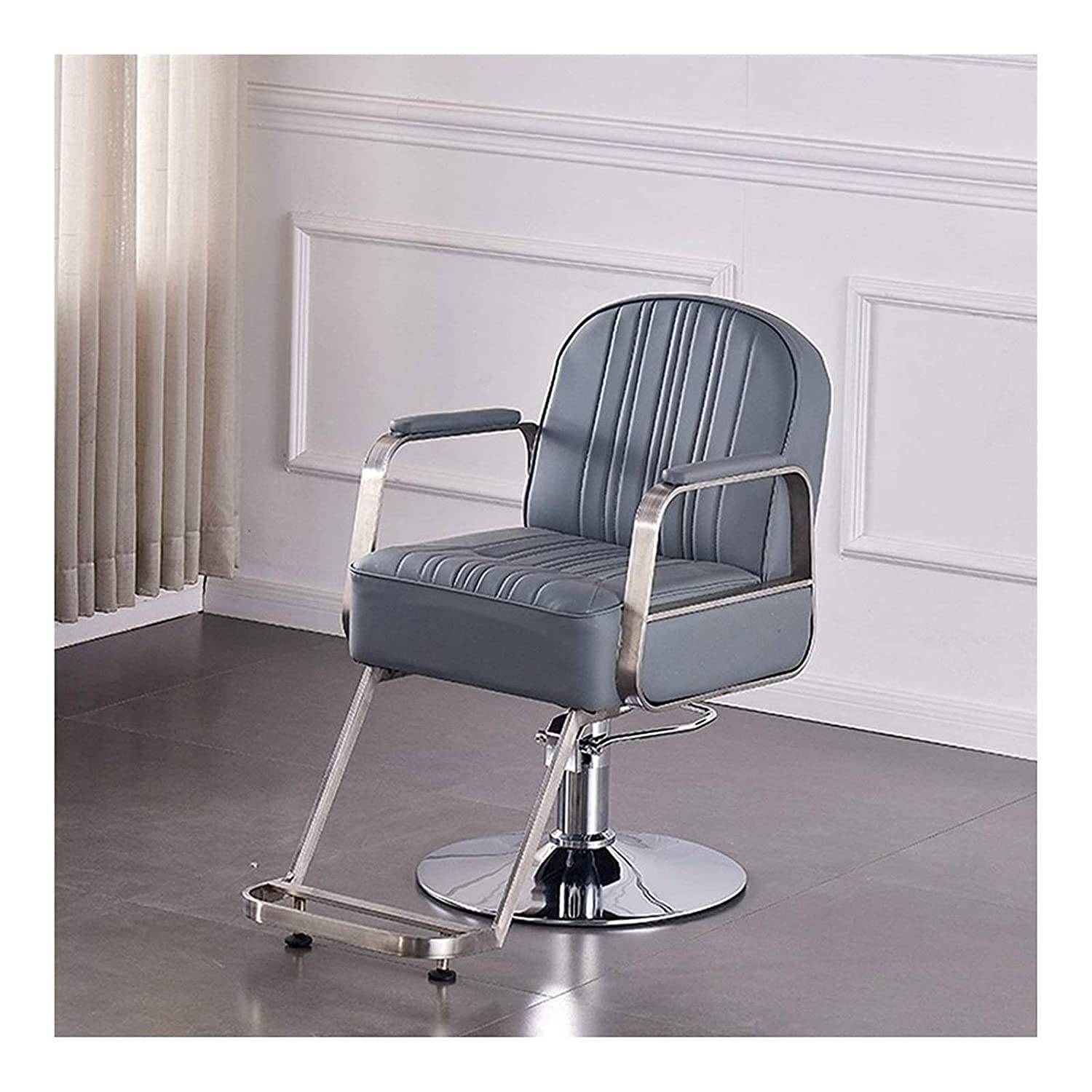 Professional Heavy Duty Salon Chair for Hair Styling & Barber Services - Adjustable Tattoo & Beauty Spa Styling Chair with Hydraulic Lift (Color: Black) - Perfect for Hair Salons, Barber Shops, Tattoo Studios & Spa Centers