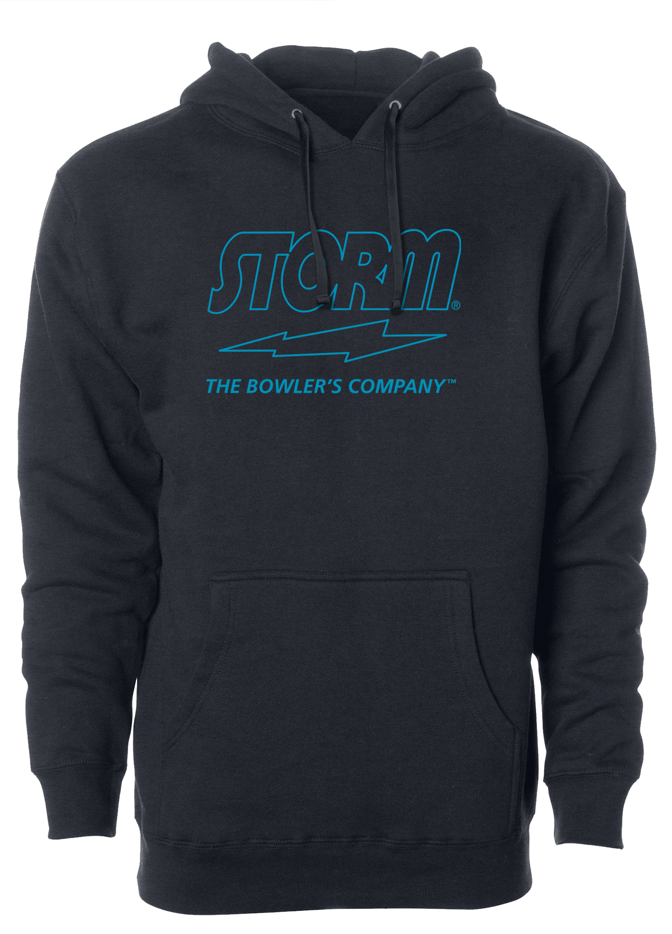 Storm The Bowler's Company Hoodie - Electric Blue Outline | Premium Bowling Apparel for Men & Women | Perfect for League Play & Casual Wear