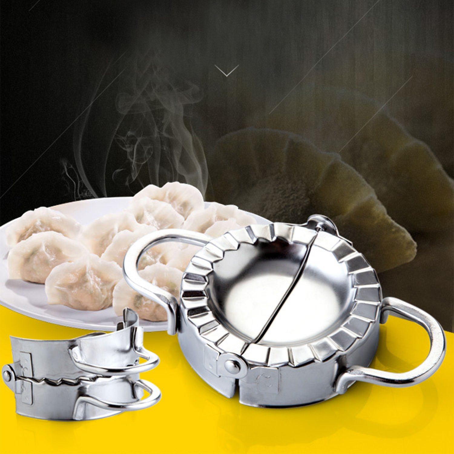 Premium Stainless Steel Ravioli Maker & Dumpling Mold - 7.6CM Professional Pierogi Cutter for Perfect Homemade Pasta, Wonton & Pastry Dough | Ideal for Italian, Polish & Asian Cuisine | Essential Kitchen Tool for Home Chefs & Cooking Enthusiasts