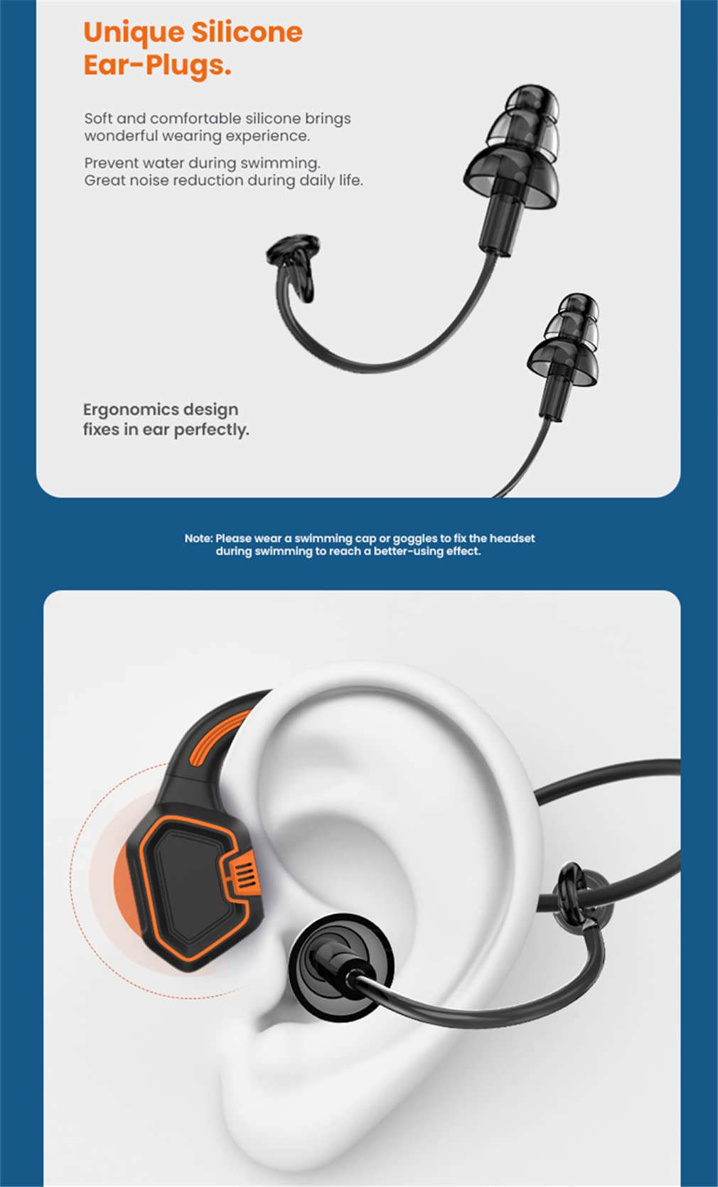 YODZ Bone Conduction Bluetooth Headphones - IP68 Waterproof Wireless Open-Ear Headphones with Built-in Mic, HD Stereo & 16GB Storage - Perfect for Running, Cycling, Workouts & Hiking (Green) | Stay Connected During Outdoor Adventures & Gym Sessions