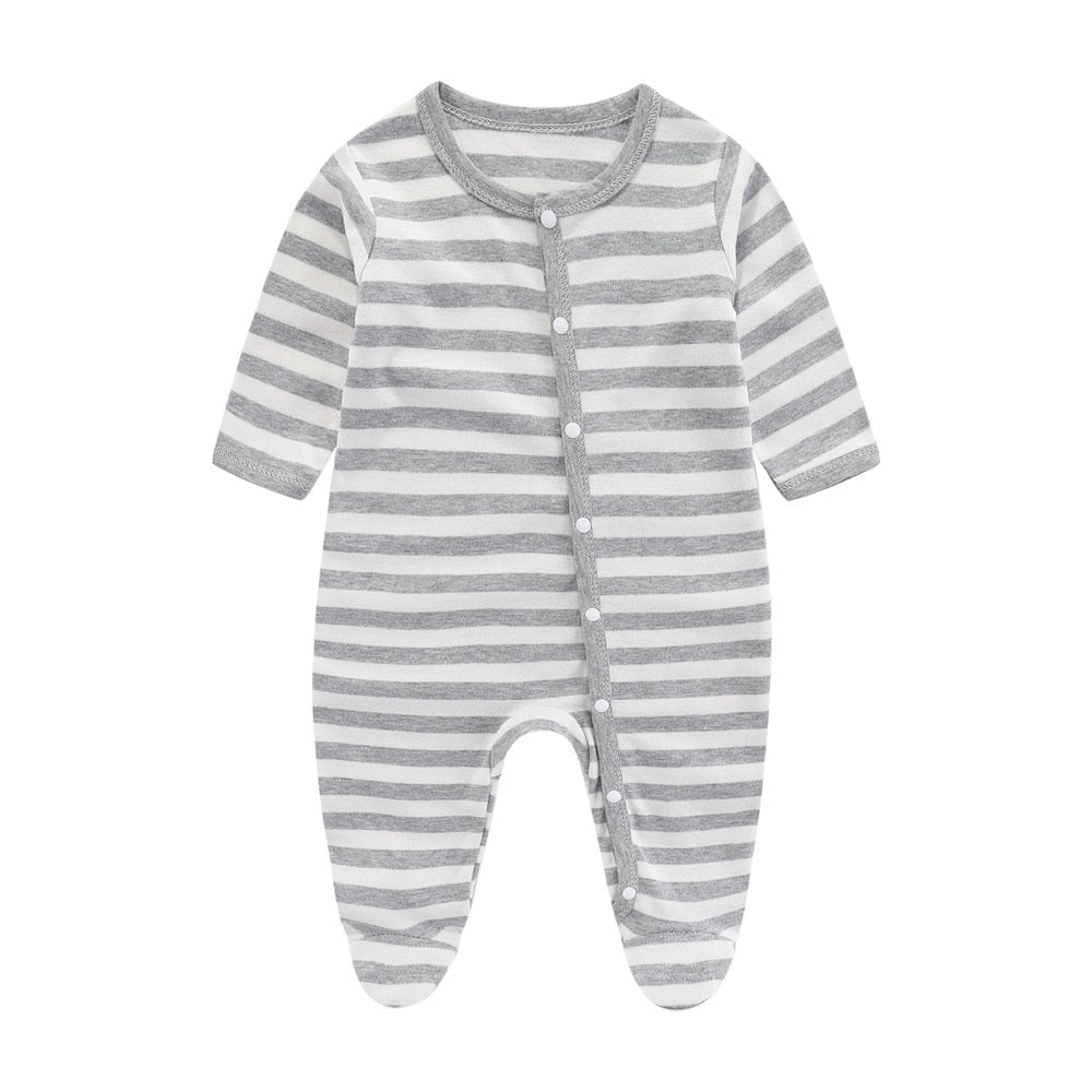 Soft Organic Cotton Muslin Baby Rompers - Breathable & Comfortable for Newborns & Infants - Perfect for Playtime, Naps & Everyday Wear