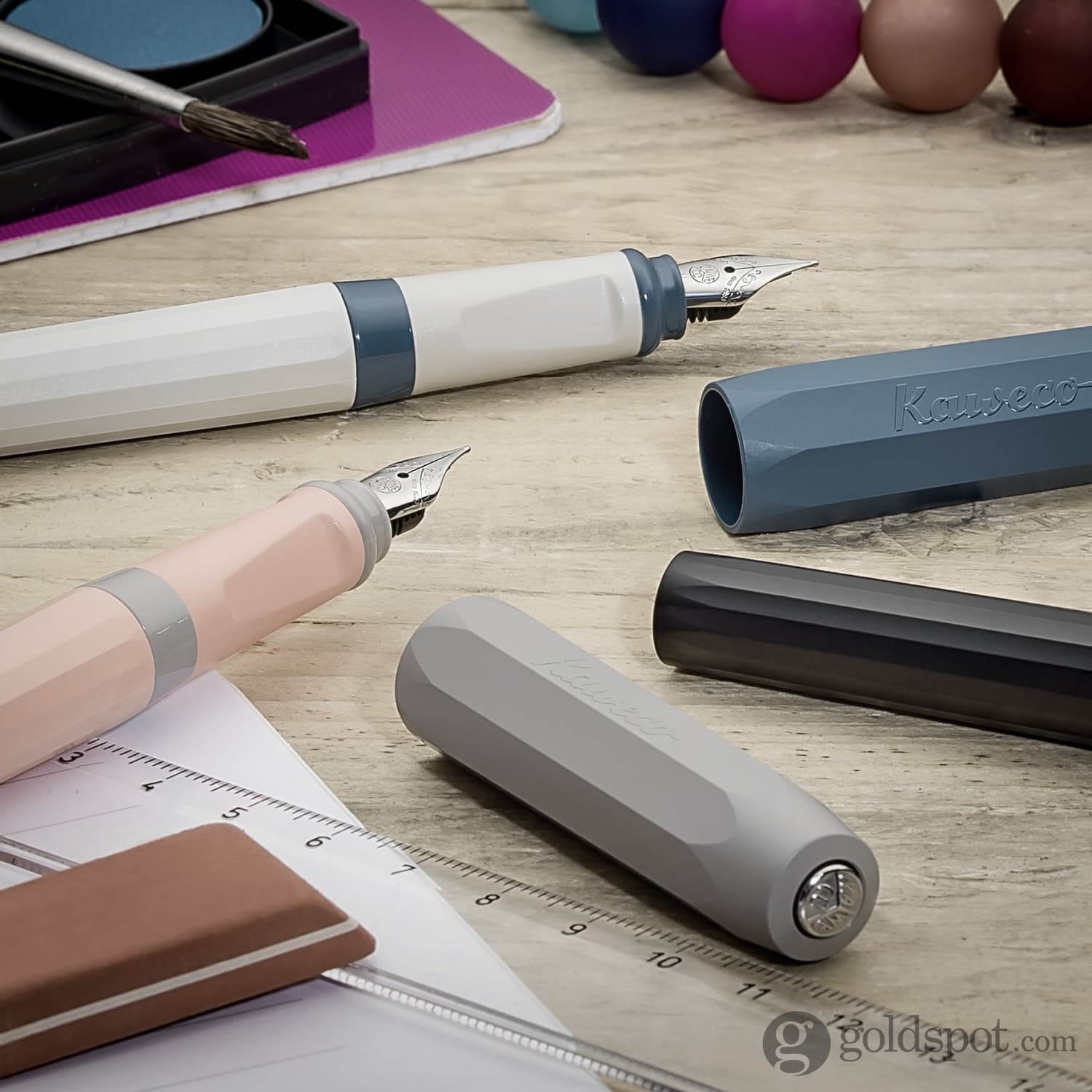 Kaweco Perkeo Fountain Pen - Cotton Candy Color | Smooth Writing, Lightweight Design | Perfect for Journaling, Note-Taking & Gift Giving