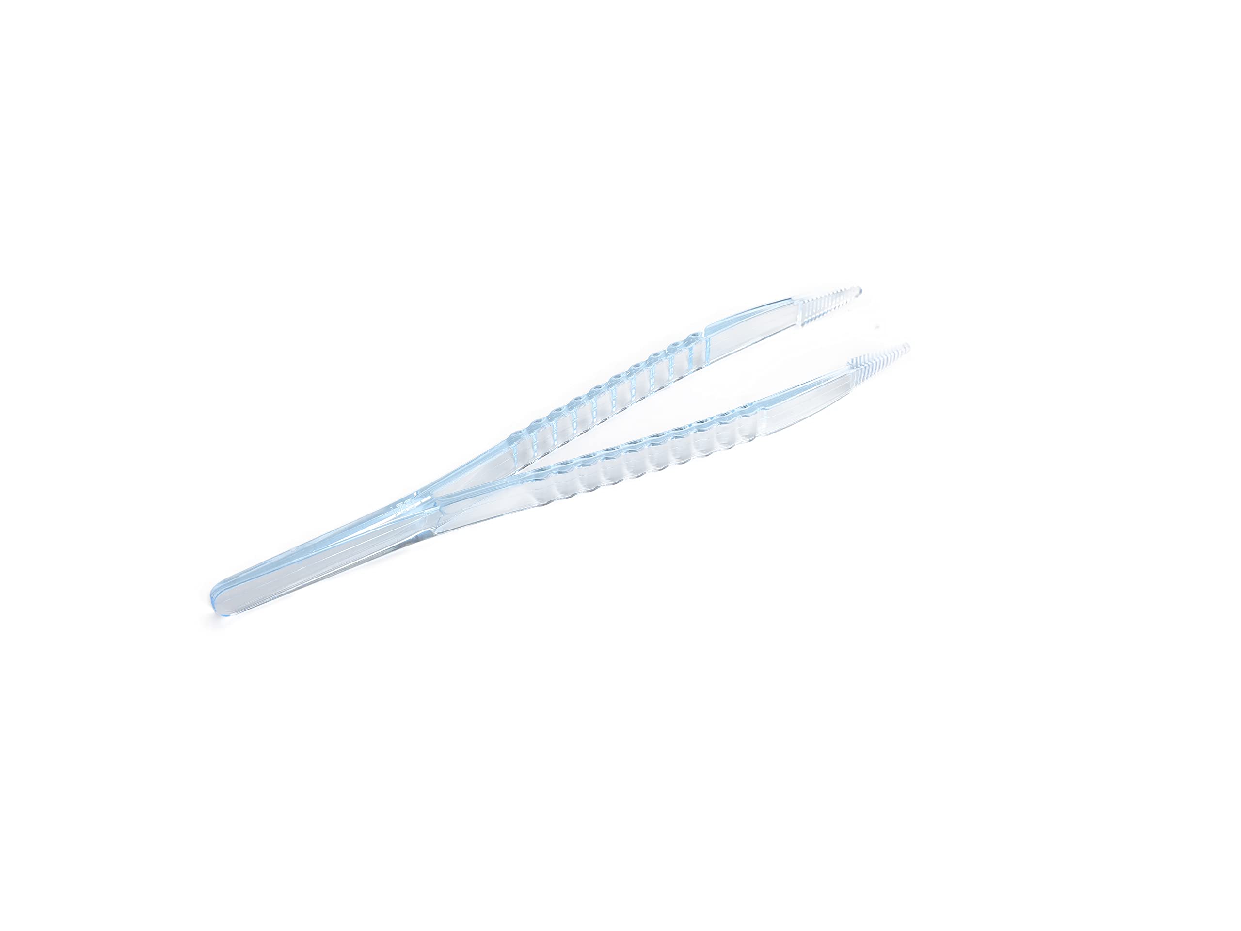 Disposable Sterile Forceps Tweezers 5 Inch (125mm) - Individually Wrapped Medical Grade Stainless Steel - Pack of 100 - Perfect for First Aid Kits, Lab Work & Beauty Procedures
