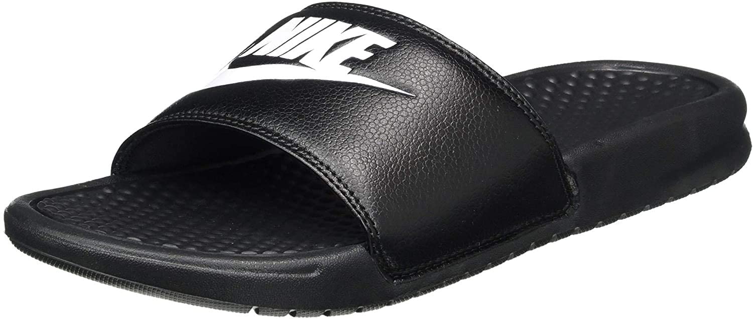 Nike Benassi JDI Slide Sandals - Core Black/White/Black - Size 9 | Comfortable Athletic Slides for Men & Women | Perfect for Pool, Beach, Gym & Casual Wear