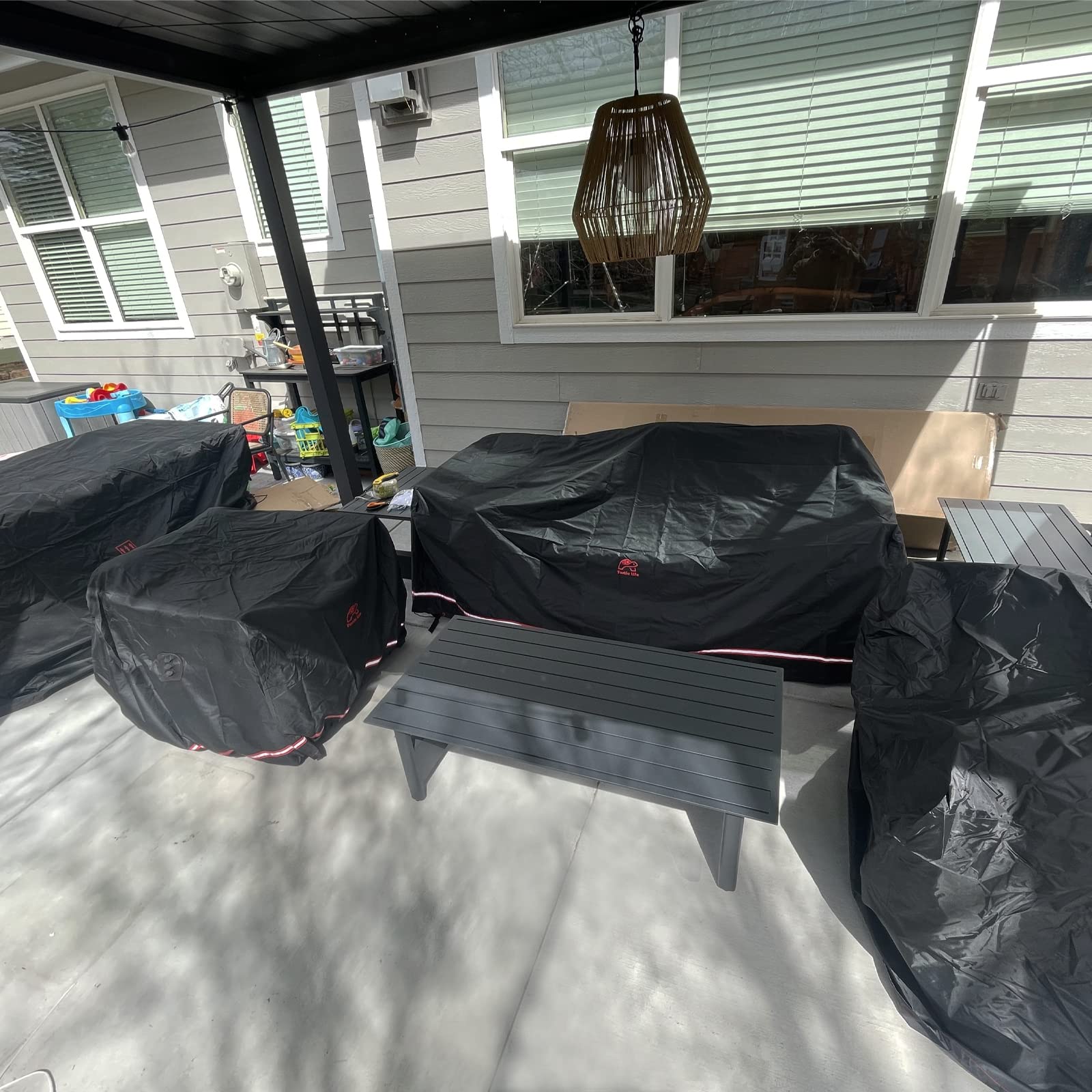 Heavy Duty Outdoor Patio Sofa Cover - Waterproof, UV Resistant & Fade Proof - Fits 104