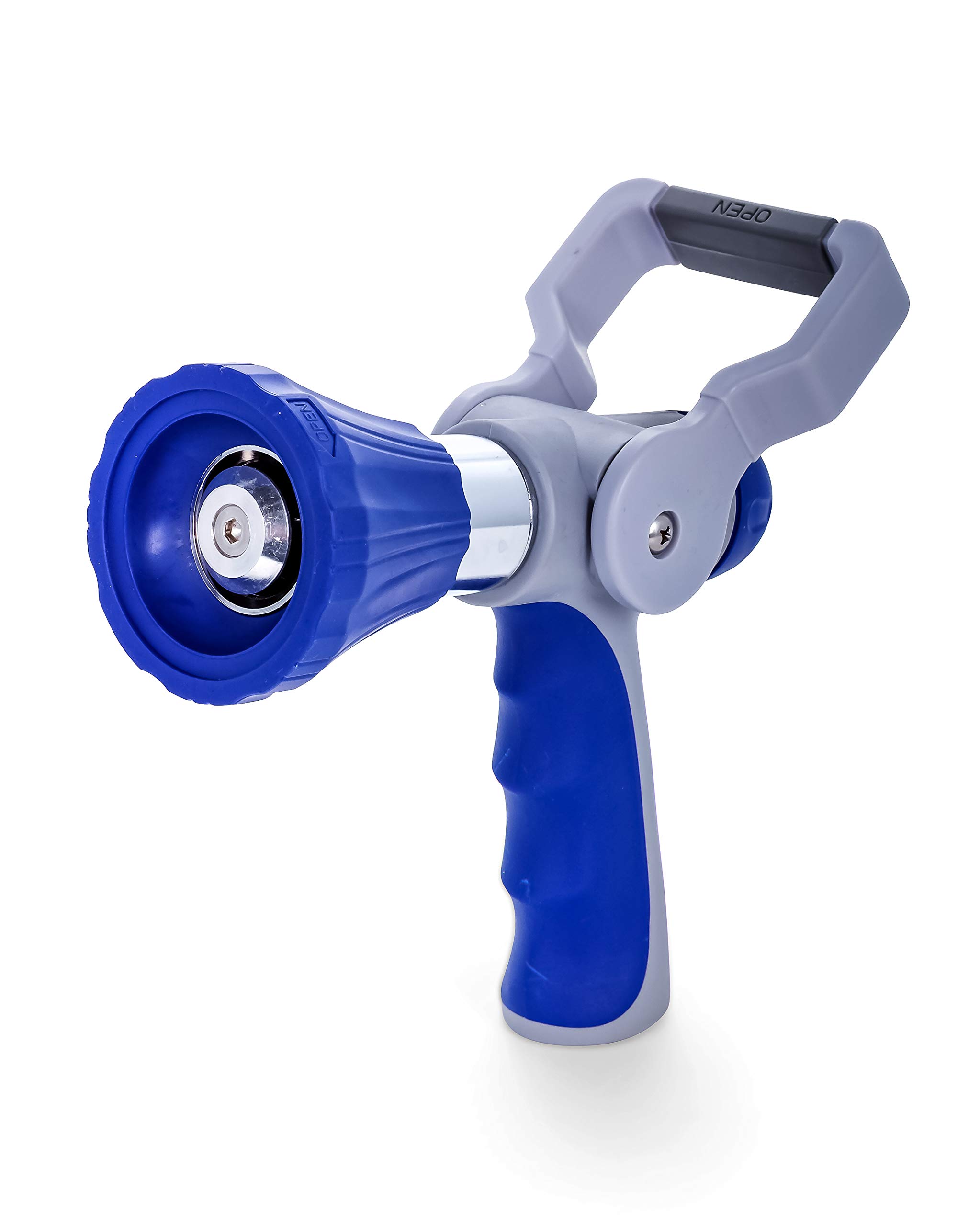 Camco 41987 Coil Hose Nozzle with Hand Lever - Heavy Duty RV Water Hose Sprayer for Camping, Gardening & Car Washing