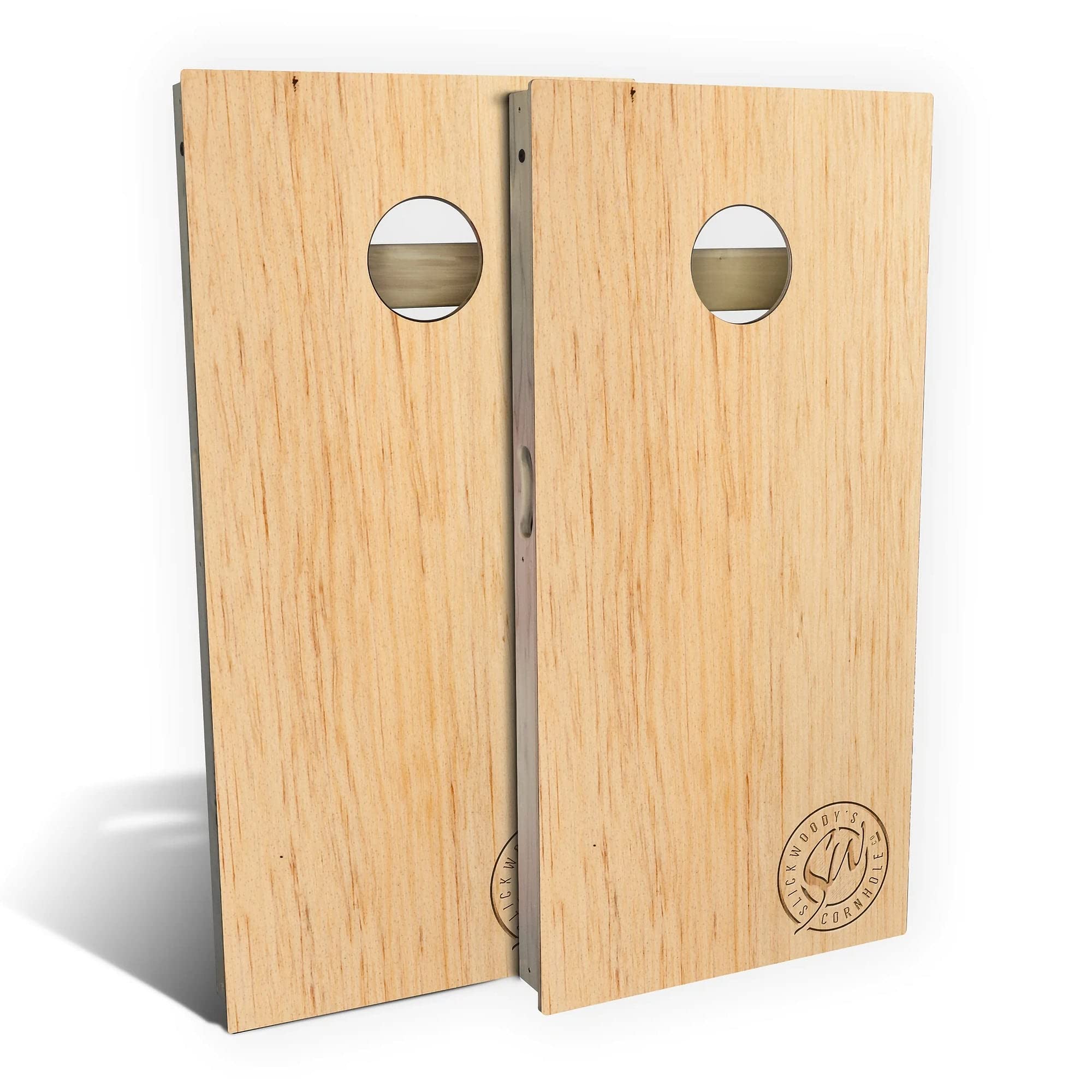 Premium Butternut Wood Cornhole Game Set with 2 Boards & 8 Bean Bags - Customizable Options - Perfect for Backyard Parties, Tailgating, and Outdoor Family Fun
