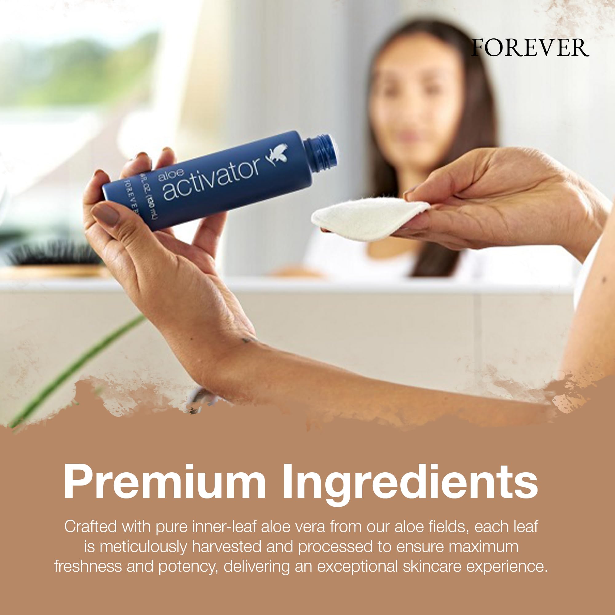 Forever Living Aloe Activator - 98% Pure Aloe Vera Gel for Sensitive Skin Care - Vegan, Gluten-Free Moisturizer (4.4 fl oz) - Perfect for Sunburn Relief, Daily Hydration & Post-Shave Soothing