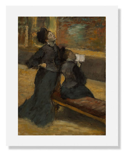 Edgar Degas 'Visit to a Museum' Art Print - Famous Impressionist Painting Reproduction for Home & Office Decor | Perfect Gift for Art Lovers