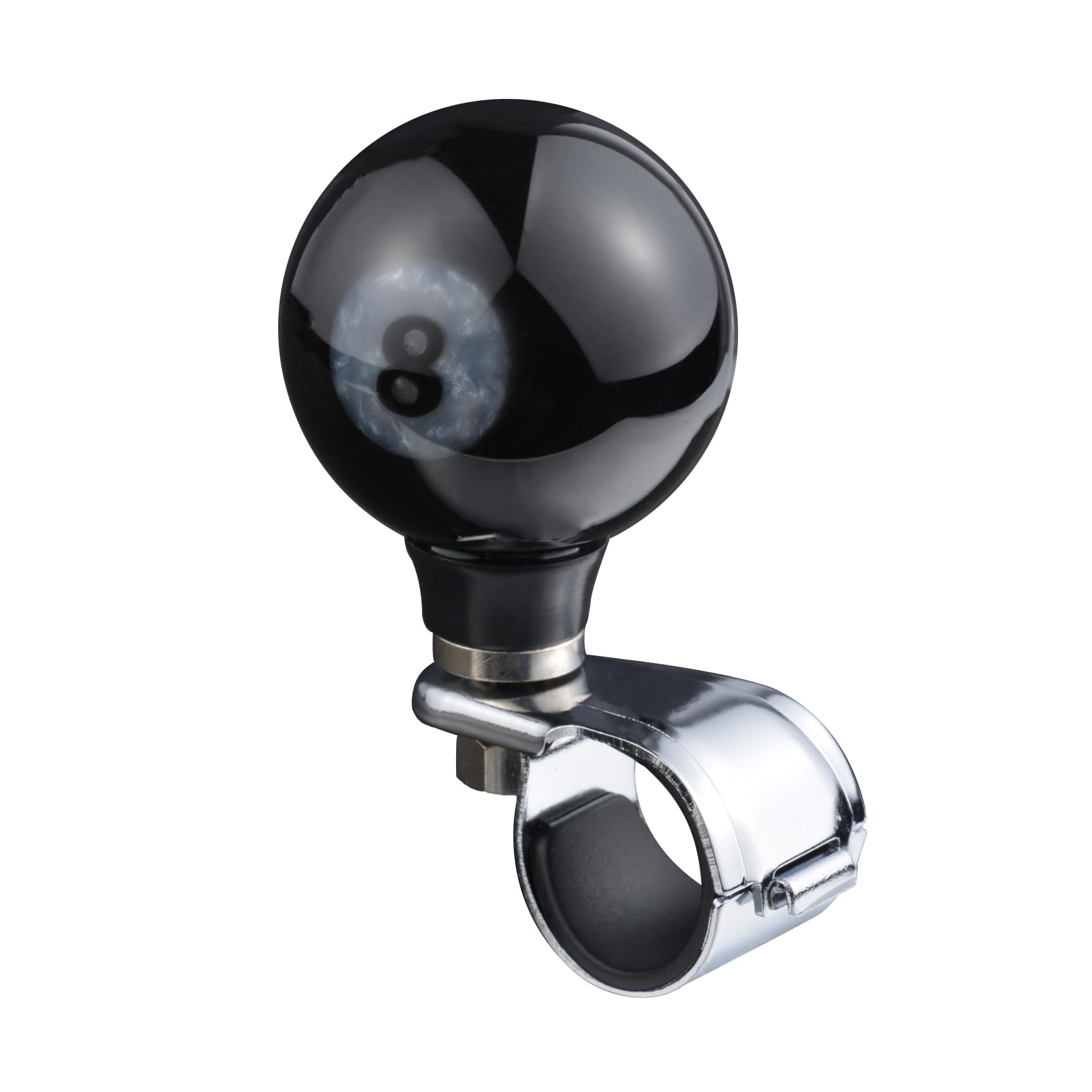 Lunsom Steering Wheel Spinner Knob - Black Suicide Spinner Power Knob for Easy Turning, Billiard Ball Handle Car Accessory | Perfect for Truck, Bus & Wheelchair Driving Assistance