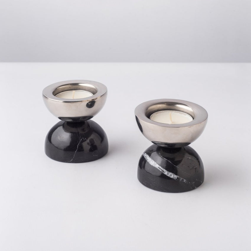 CDMX Design Bruci Balance Candle Holders - Modern Home Decor for Living Room, Bedroom & Dining Table - Perfect for Relaxation, Meditation & Romantic Ambiance