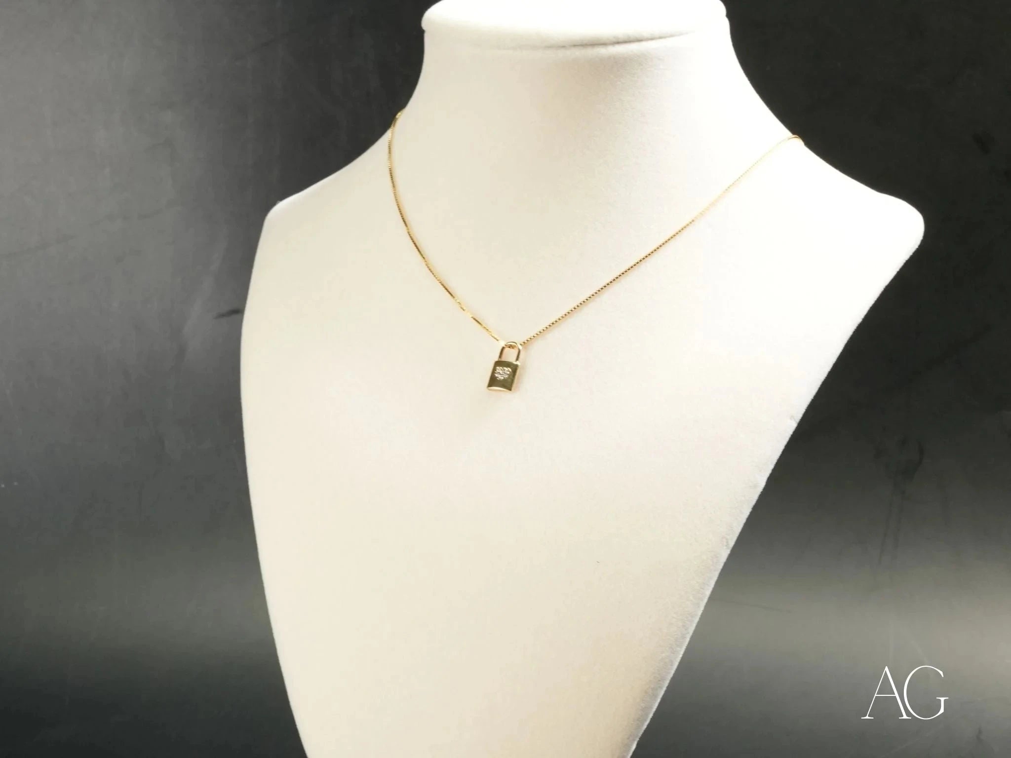 Petite Lock: Small Locker Pendant Necklace for Women - Trendy Minimalist Jewelry Gift for Her | Perfect for Everyday Wear, Date Nights & Special Occasions