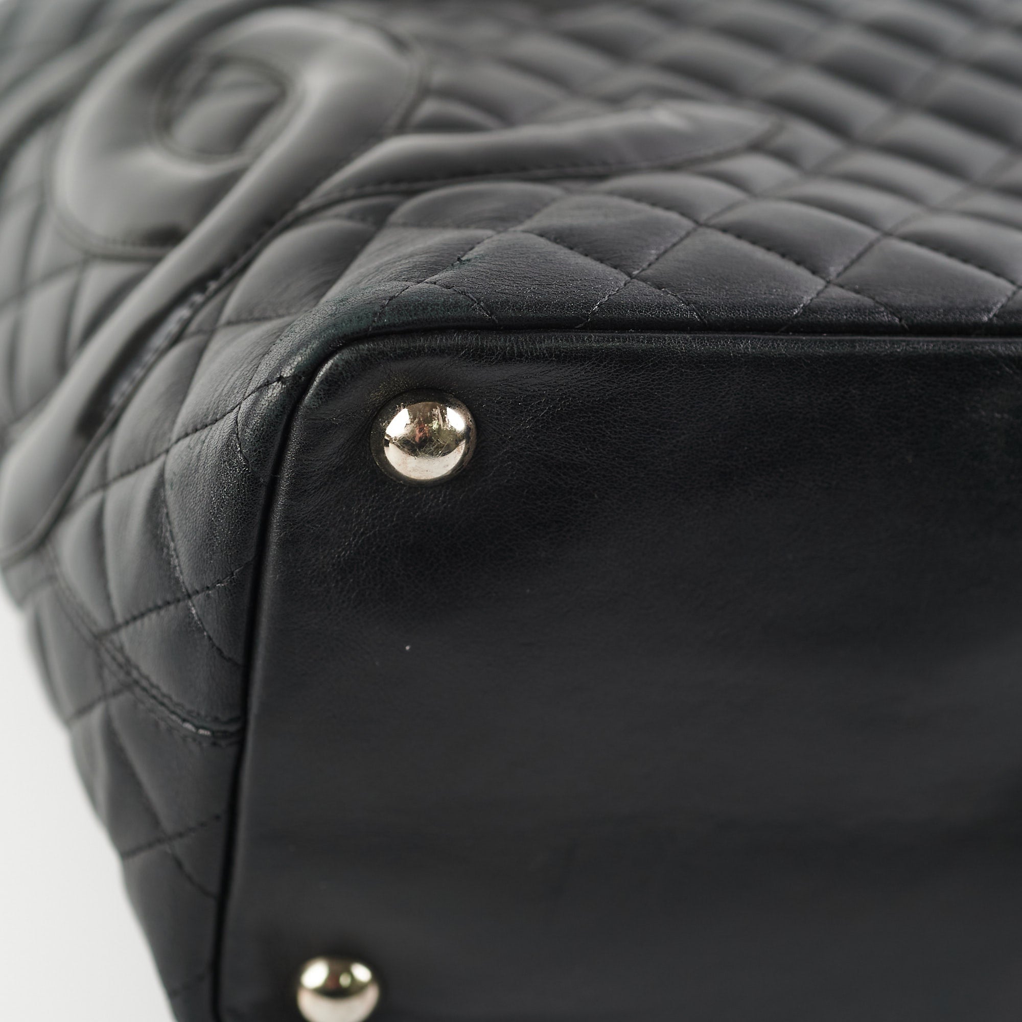 Chanel Cambon Black Lambskin Leather Tote Bag for Women - Luxury Designer Handbag for Work, Travel & Everyday Use