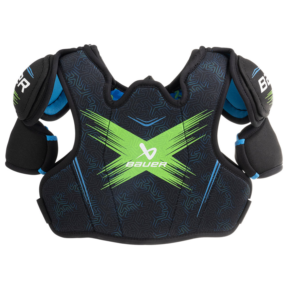 Bauer X 2024 Youth Ice Hockey Shoulder Pads - Protective Gear for Junior Hockey Players - Perfect for Practice & Games