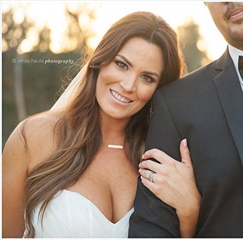 Personalized Rose Gold Bar Necklace with Engraved Name - 14k Gold Filled Chain, Silver Letter Pendant - Perfect for Birthdays, Anniversaries & Gifts