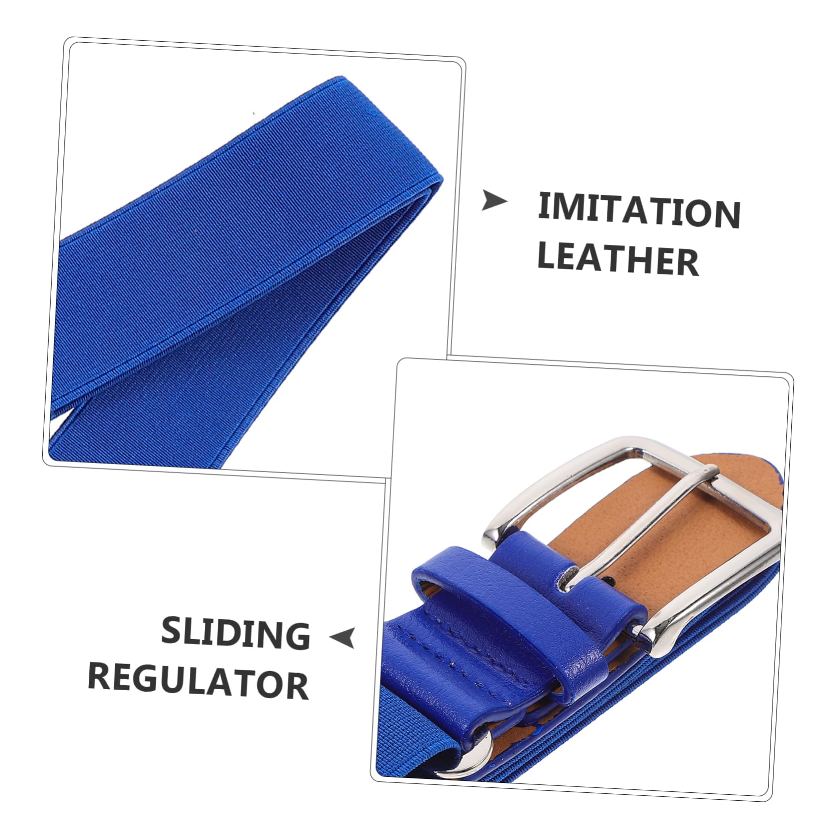 Happyyami Adjustable Baseball Belt for Men, Women & Youth - Imitation Leather Sports Elastic Belt with Sliding Buckle - Perfect for Baseball, Softball & Casual Wear