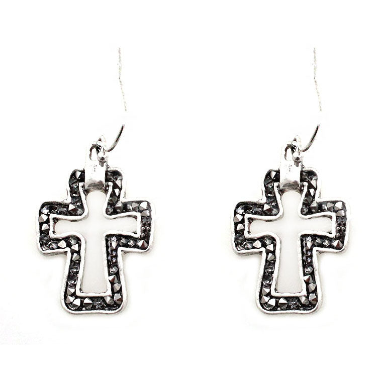 Stylish Cross Earrings for Women - 12 Pack Trendy Religious Jewelry for Everyday Wear, Gifts & Church Occasions