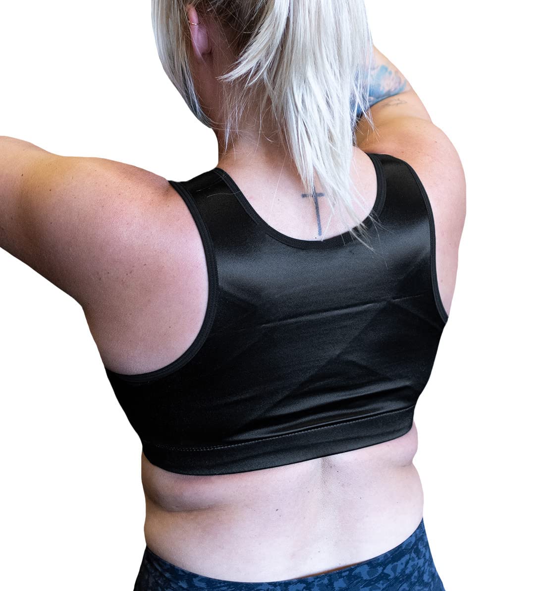 ENELL Women's High Impact Sports Bra - Full Coverage, Maximum Support for Running, CrossFit & High-Intensity Workouts - Size 100 (Black)