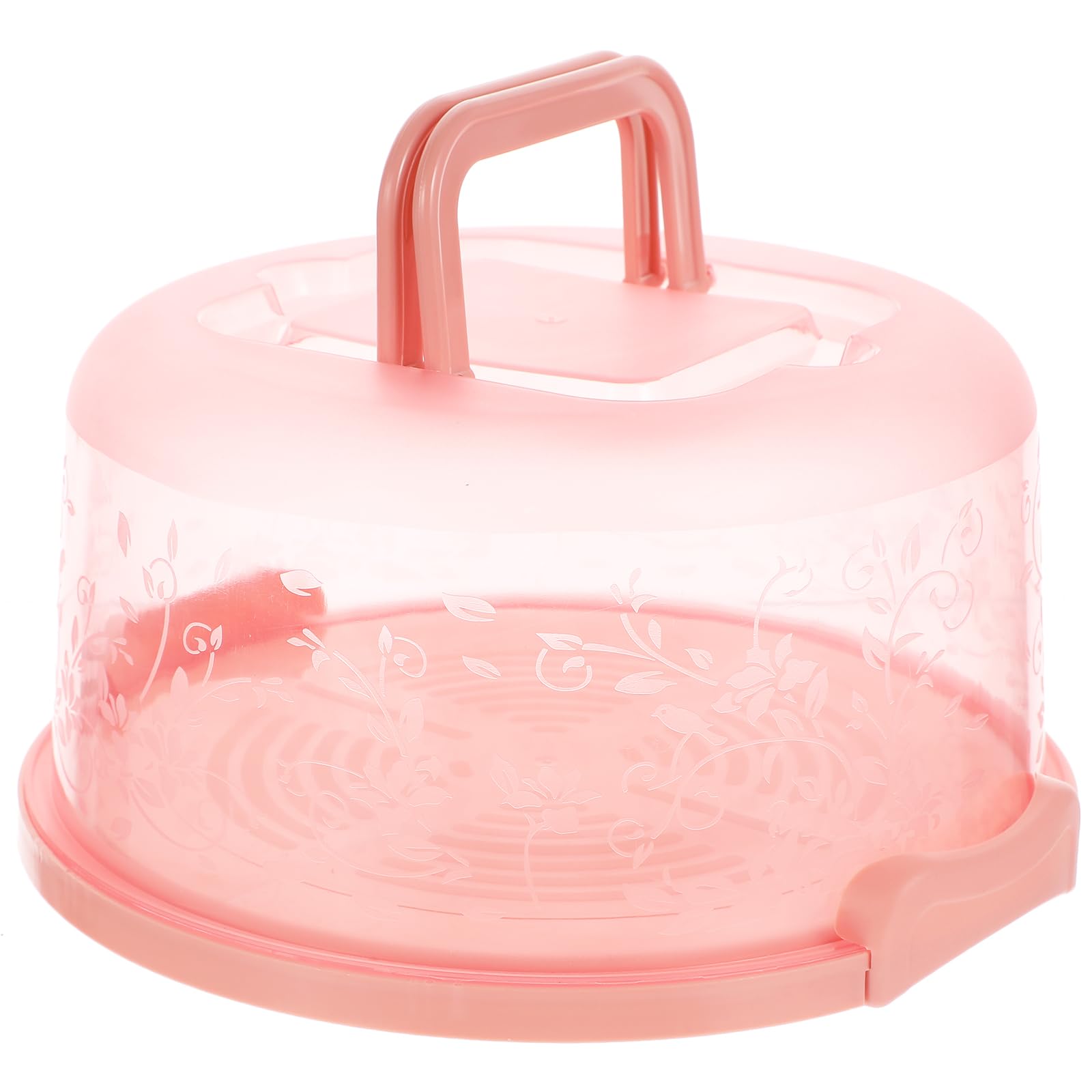 Amosfun 8-Inch Plastic Cake Storage Container with Lid & Handle - Portable PP Cake Box for Birthday, Wedding & Party Desserts - Perfect for Baking, Transporting & Storing Cakes