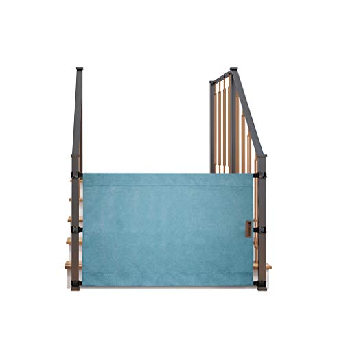 No-Drill Baby & Pet Safety Gate for Stairs - Portable Banister to Banister Fabric Gate for Kids & Dogs - Perfect for Homes with Staircases & Openings