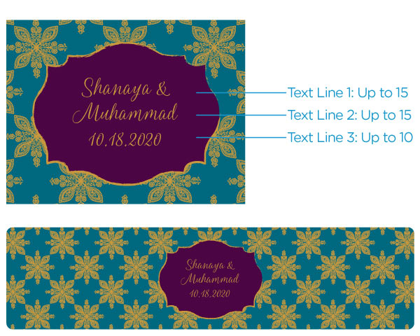 Custom Water Bottle Labels for Weddings & Events - Personalized Name Stickers for Party Favors, Baby Showers, Bridal Showers - Waterproof & Durable Indian Jewelry Inspired Designs - Perfect for Birthday Gifts, Corporate Events & School Functions