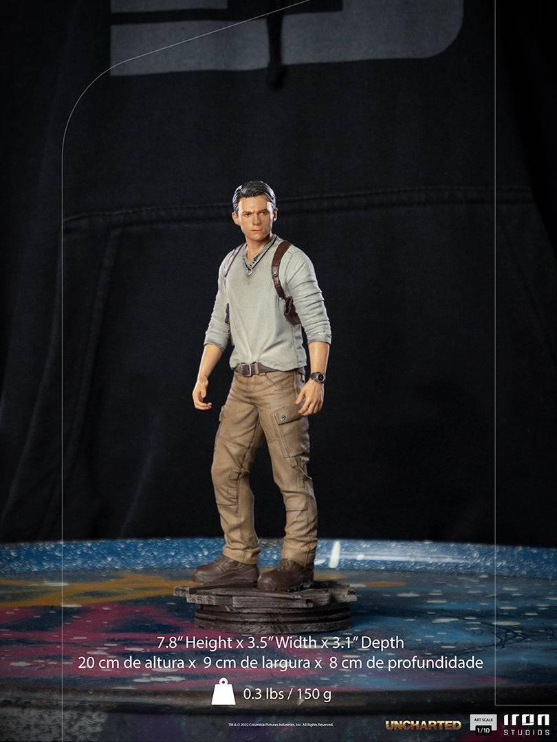 Iron Studios Uncharted Nathan Drake BDS Art Scale Statue 1/10 - Highly Detailed Collectible Figure for Movie Fans & Gamers - Perfect for Display in Home, Office, or Gaming Room
