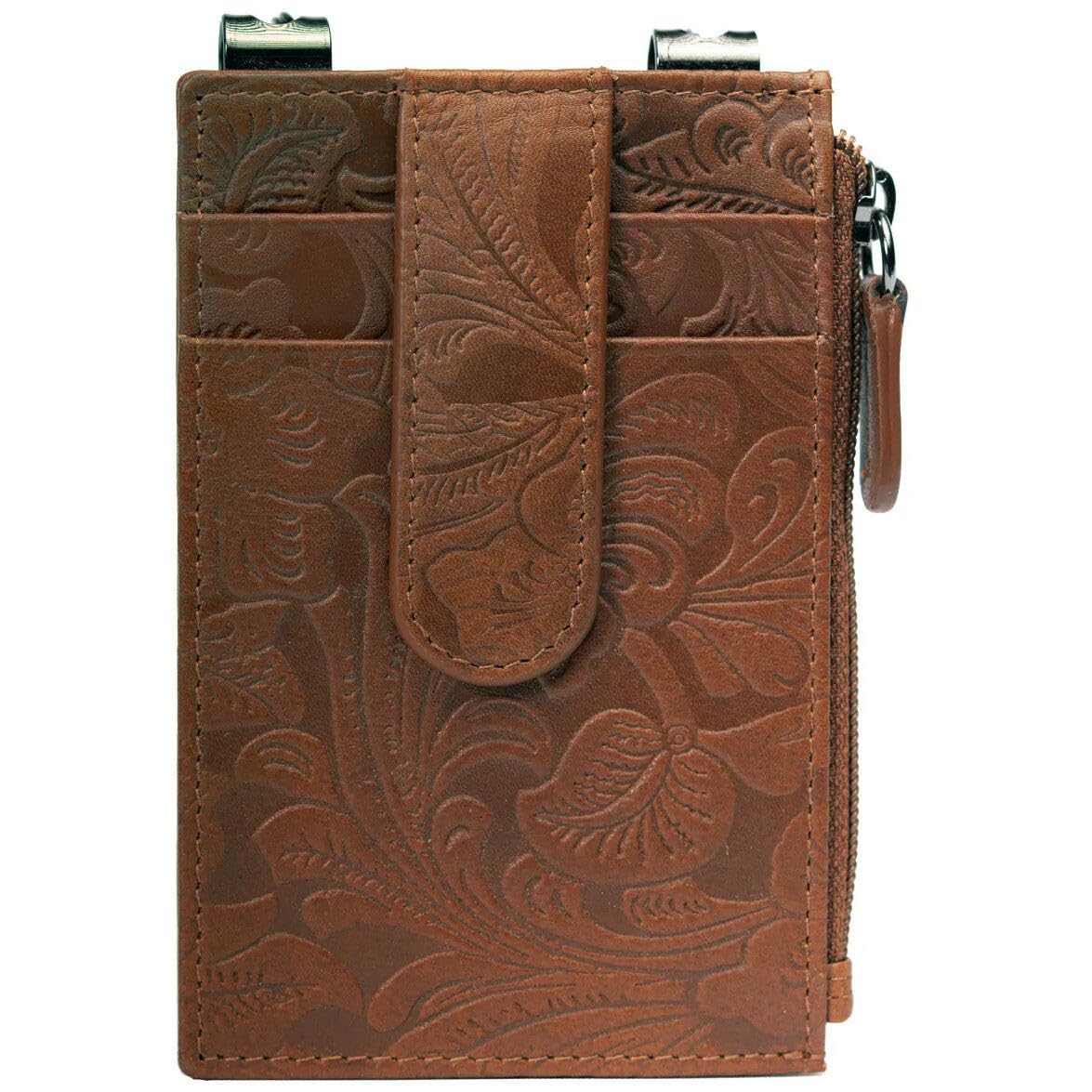 Genuine Leather Slim Minimalist RFID Blocking Wallet for Men & Women - Holds Multiple Cards & Cash - Travel & Everyday Use - Anti-Theft Design (Toffee Brown) - Perfect for Business, Commuting & Secure Travel