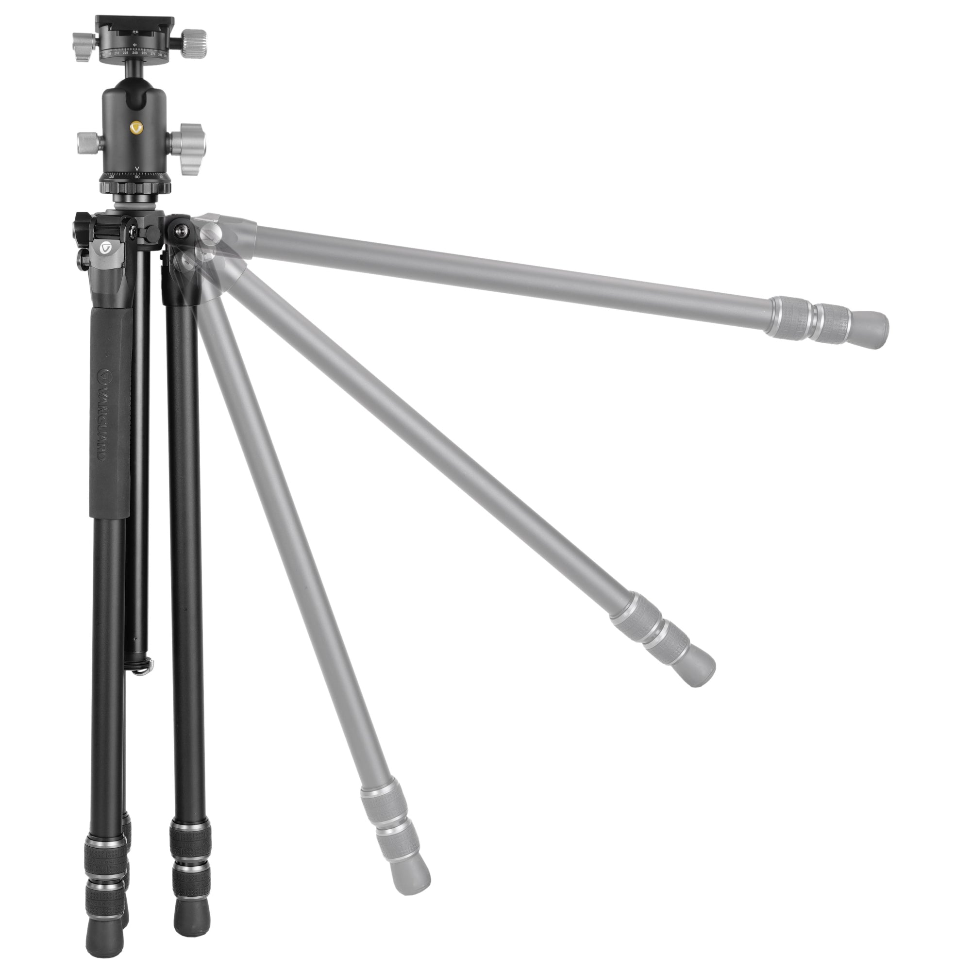 VEO 3 303AB Professional Aluminum Tripod with Dual Axis Ball Head - Lightweight & Stable for DSLR Cameras, Video Shooting, Travel Photography