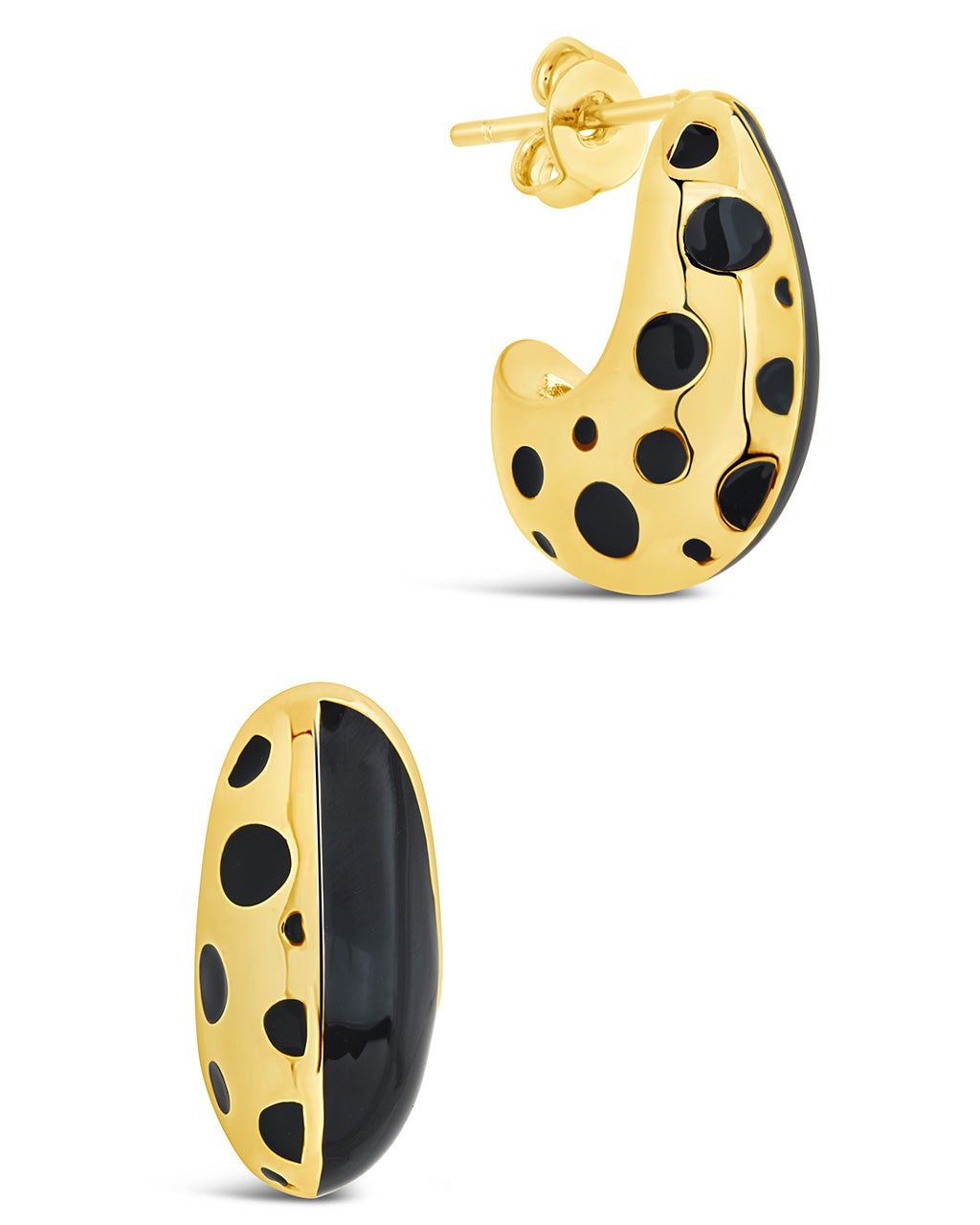 Lisha Enamel Hoop Earrings for Women - Gold & Silver Dangle Earrings for Daily Wear, Party, Wedding & Gift Giving