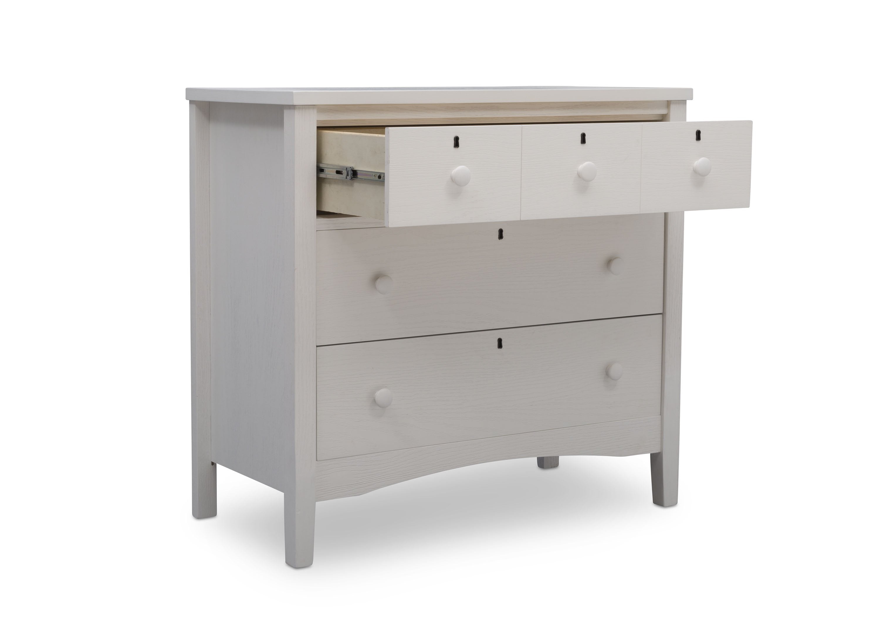 Farmhouse Style 3-Drawer Dresser with Changing Top - Nursery Storage Solution for Baby Essentials & Bedroom Organization