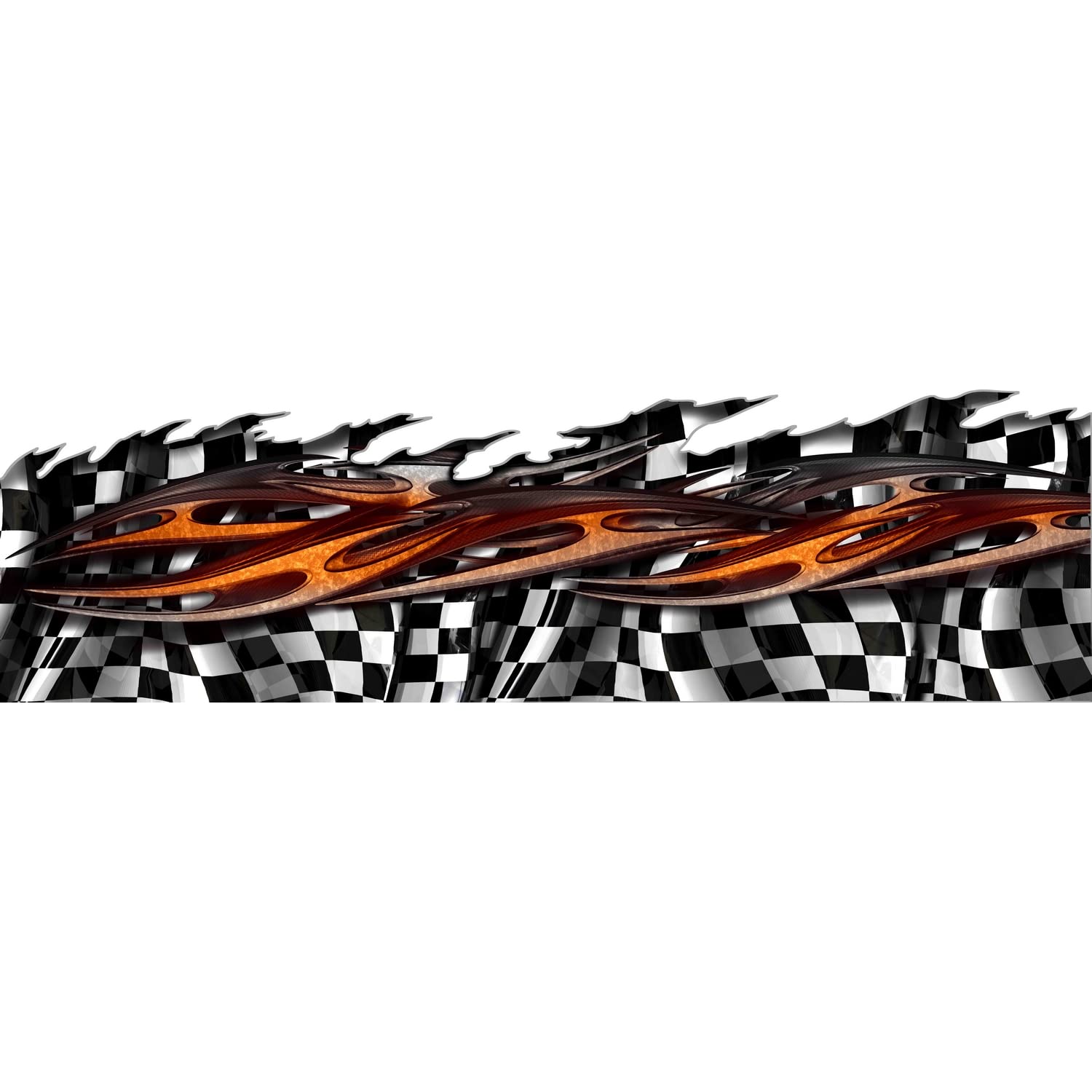 Tribal Checkered Car Wrap Decal Sticker - 20x60 Inches Vinyl Graphics for Vehicle Hood, Roof & Side Windows - Tribal Flag Design for Cars, Trucks & SUVs - Waterproof & UV Resistant Auto Decoration