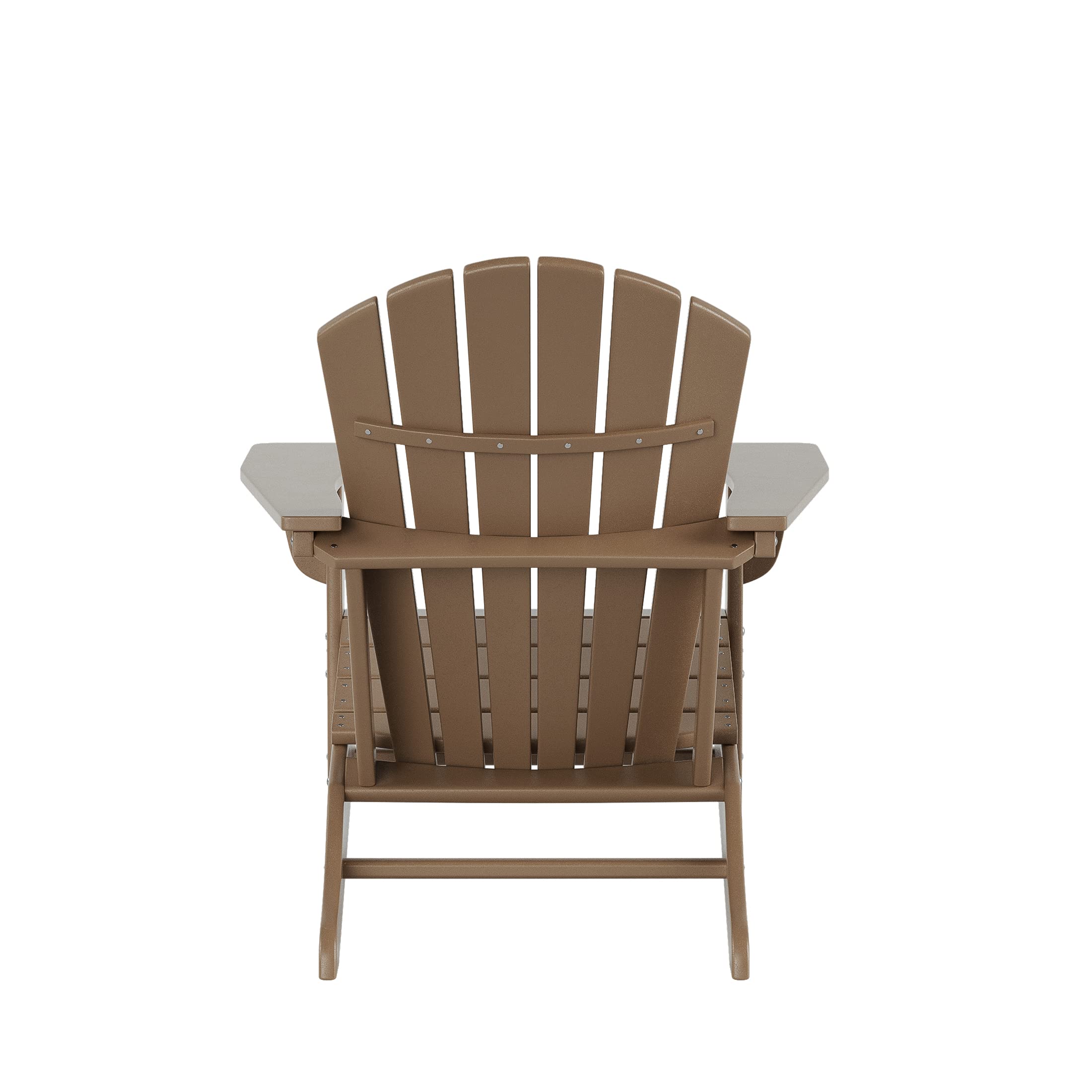 WO Home 2-Piece Outdoor Adirondack Chair Set with Side Table - Durable Poly Lumber Traditional Retro Lounge Chairs for Beach, Patio, Garden & Backyard - Perfect for Relaxing in Sun, Poolside Lounging & Outdoor Entertaining