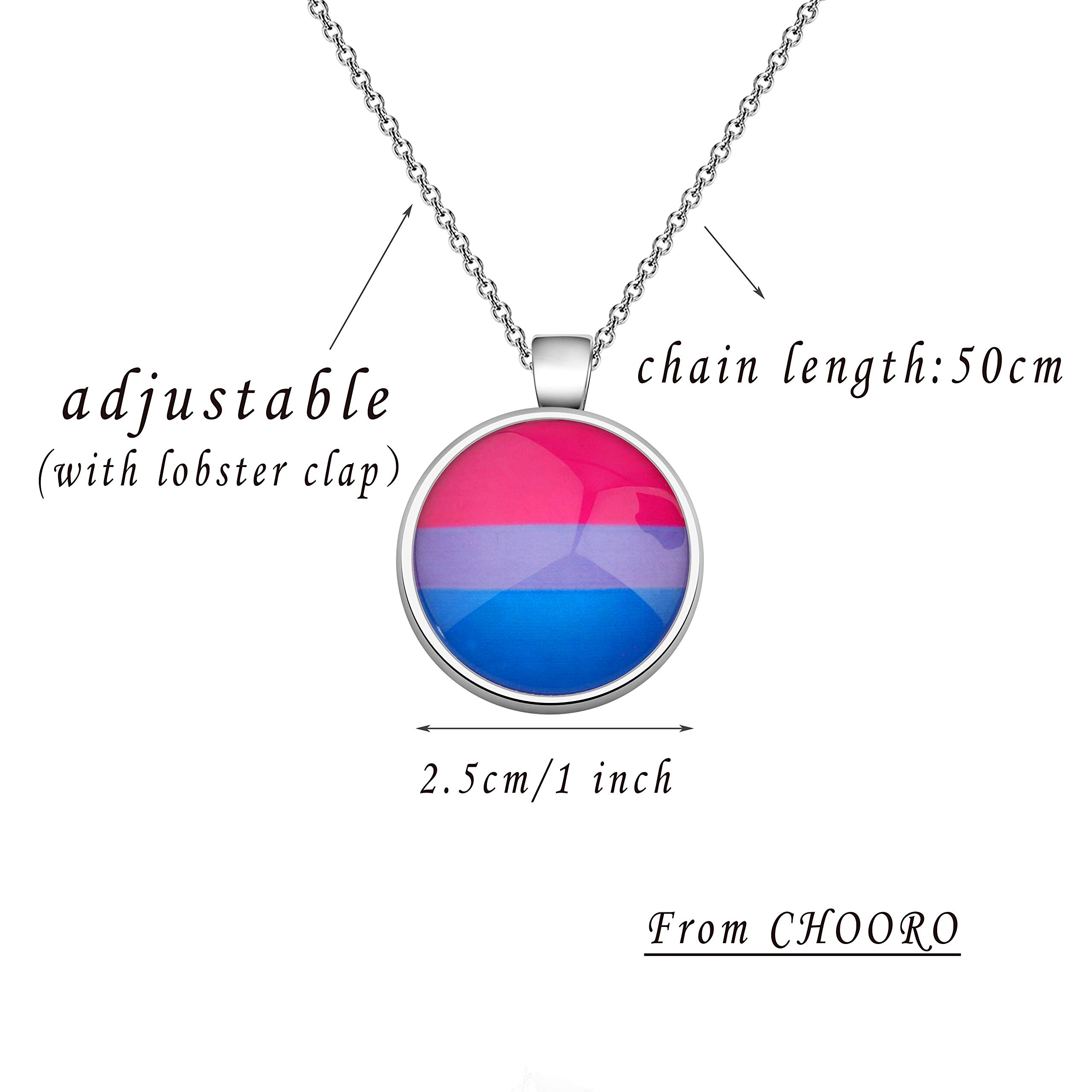 CHOORO Rainbow Pride Keychain - LGBT Jewelry Gift for Gay, Bisexual & Transgender - Perfect for Pride Month, LGBTQ+ Events & Everyday Carry