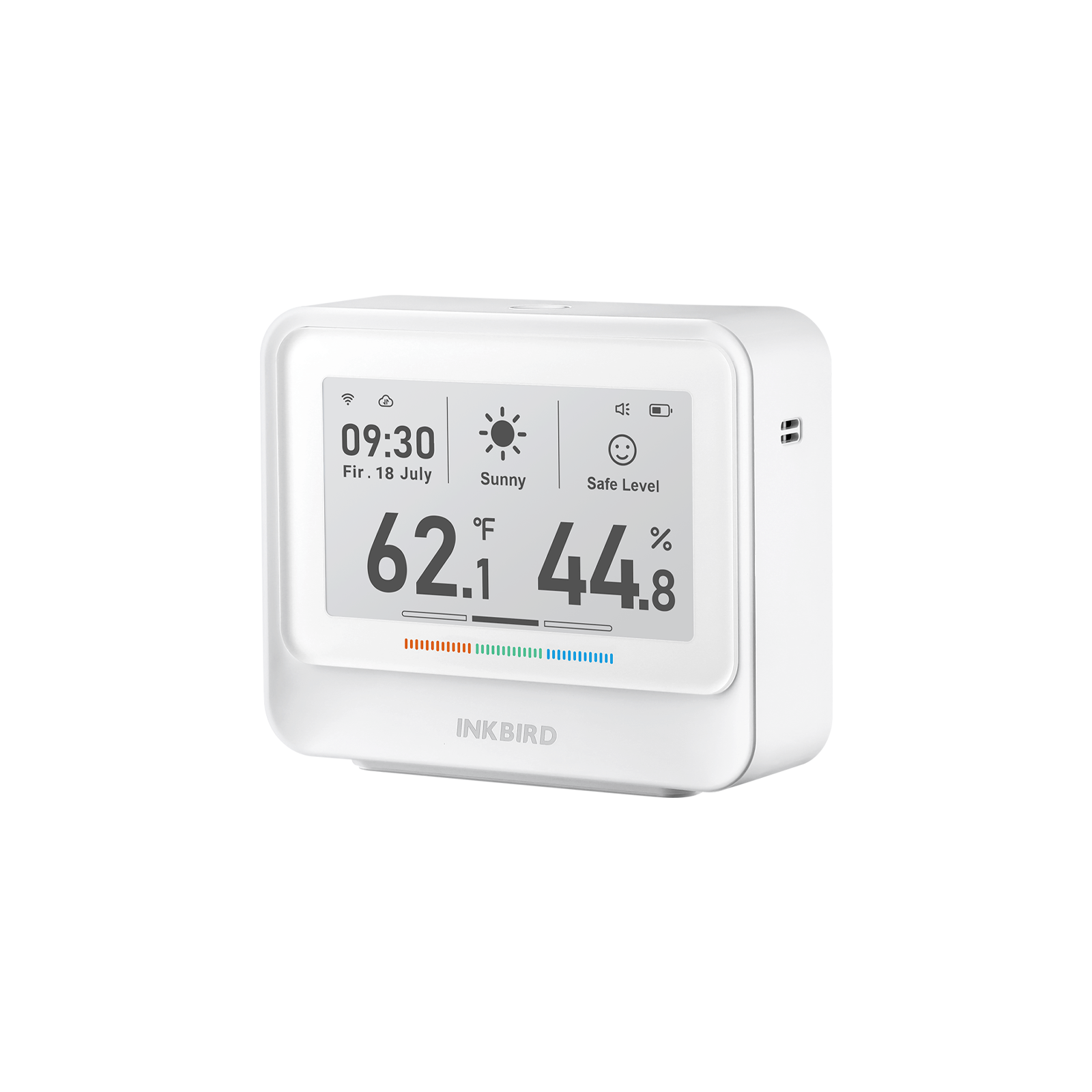 WiFi Hygrometer Thermometer IBS TH5 - Digital Indoor Humidity & Temperature Monitor with Remote App Control - Perfect for Home, Greenhouse, and Nursery