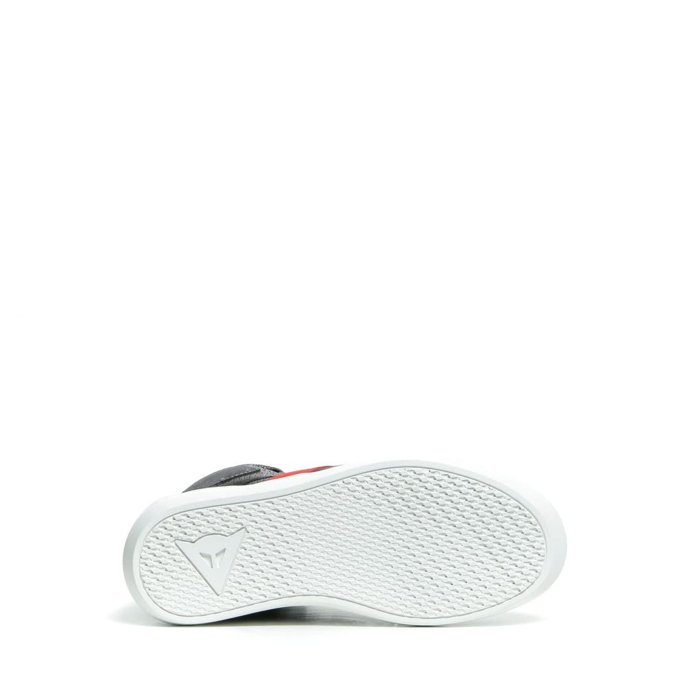 Dainese York Air Lady Shoes for Women - Breathable Comfort Sneakers in Phantom/Red, Size 38 | Perfect for Casual Wear, Walking & Light Sports Activities
