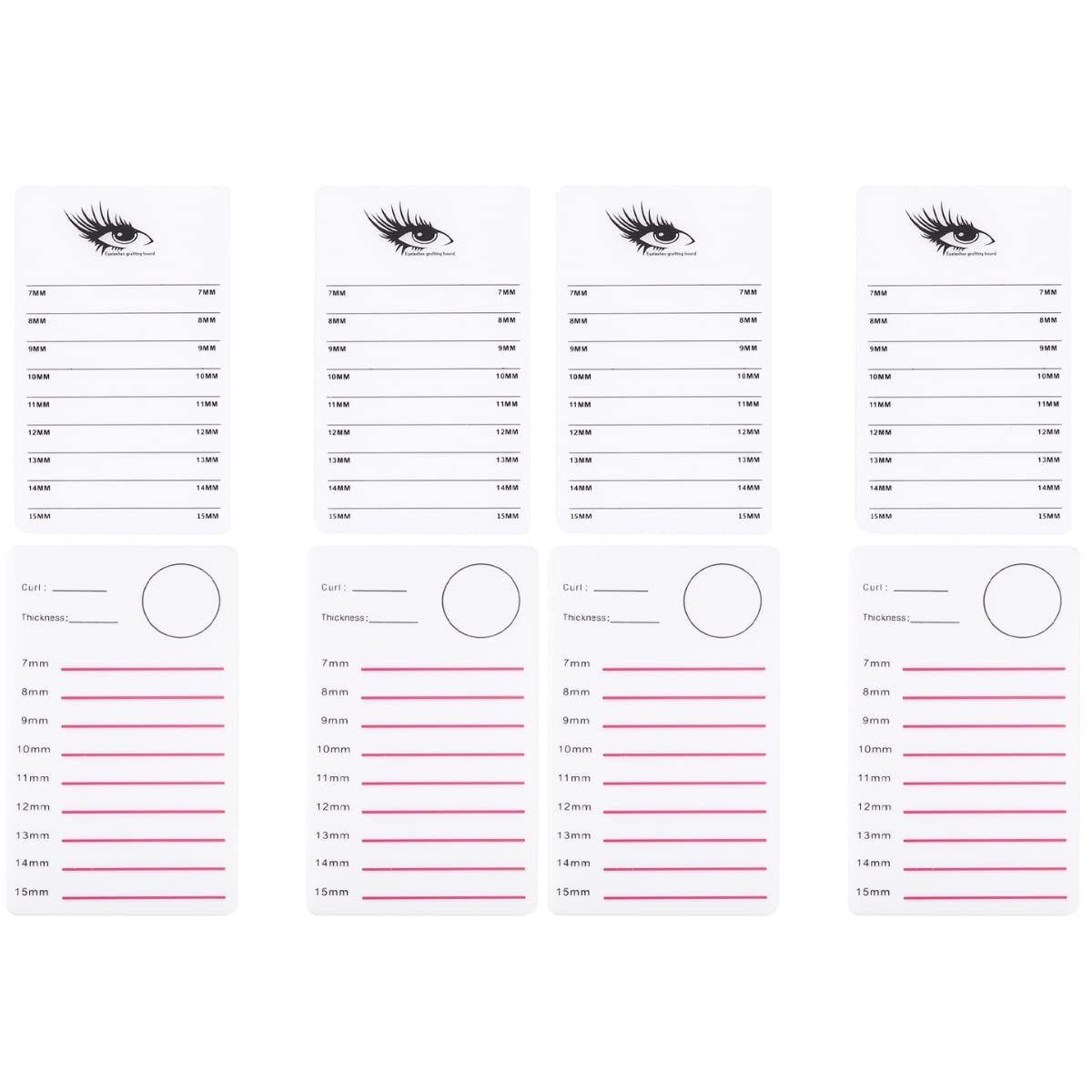FOMIYES 8pcs Acrylic Eyelash Extension Hand Plate - Professional Lash Holder & Display Stand for Eyelash Artists & Salons - Perfect for Lash Extensions, Volume Lashes & DIY Beauty