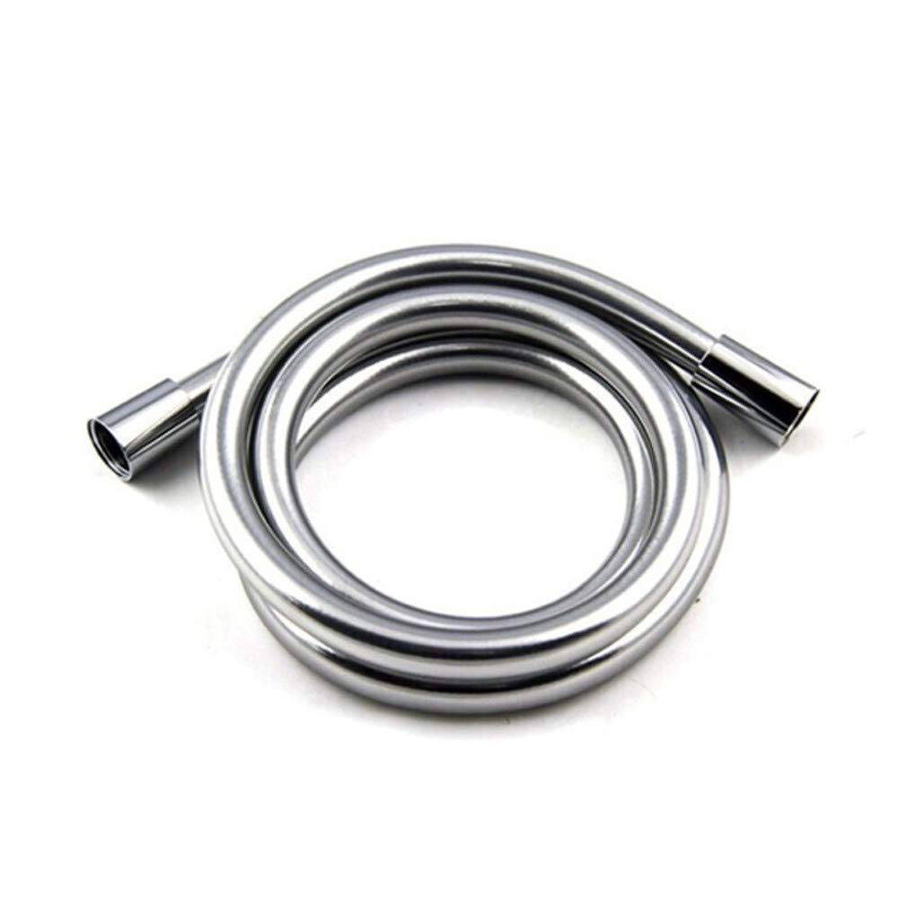 Premium PVC High Pressure Silver Smooth Shower Hose - Flexible Bath Handheld Shower Head Replacement (1.5M Rose Gold) | Durable & Leak-Proof for Bathroom, RV & Mobile Home Use