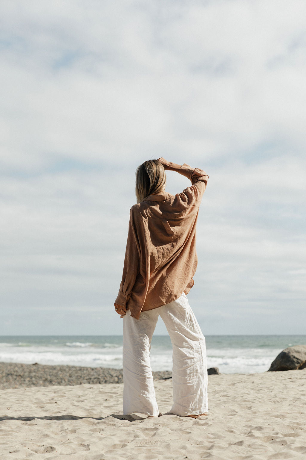 Oversized Button Down Shirt for Women - Casual Summer Poolside Cover Up - Perfect for Beach, Vacation, and Relaxing Outdoors