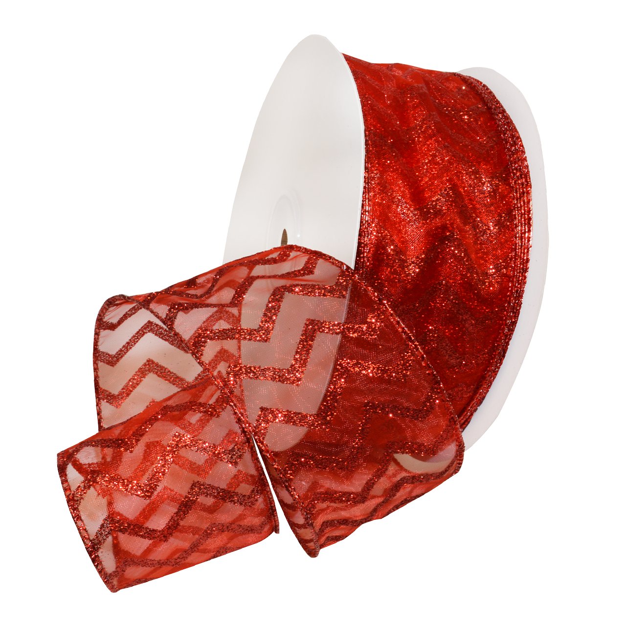 Morex Ribbon 7427.60/50-609 - 1.5 Inch Wide Double Red Grosgrain Fabric Ribbon, 50 Yards Bulk Spool - Perfect for Gift Wrapping, Crafts, Hair Bows, and DIY Decorations