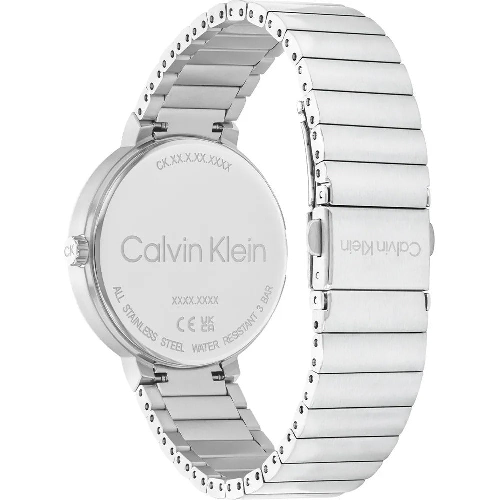Calvin Klein Ionic Thin Silver Plated Watch 25100032 - Stylish Minimalist Watch for Men & Women - Perfect for Casual, Office & Formal Occasions