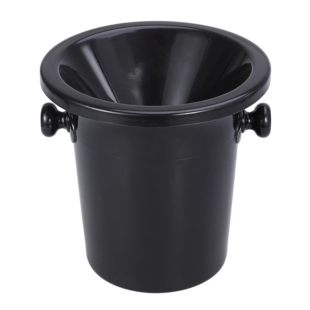 Premium Black Plastic Wine Tasting Spittoon - Double Handle Wine Dump Bucket & Ice Bucket for Professional Sommeliers | Perfect for Wine Tasting Events, Vineyard Tours & Home Wine Enthusiasts