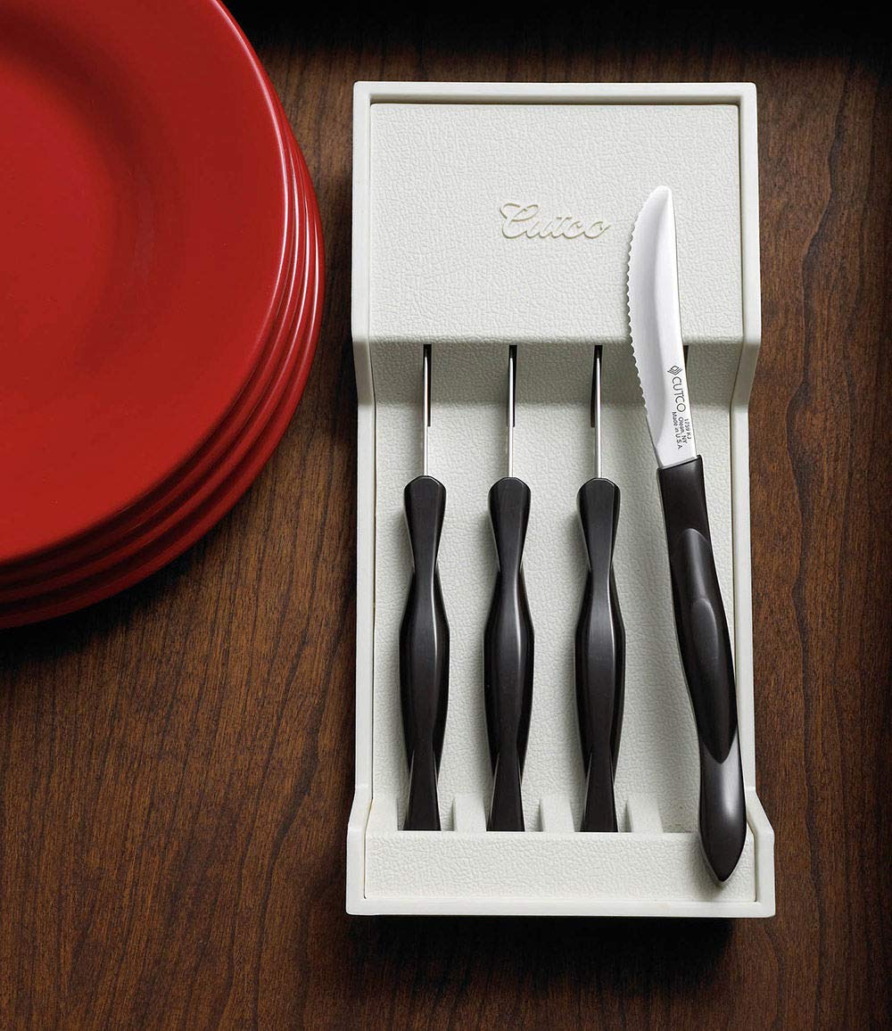 Cutco 4-Piece Table Knife Set with Dishwasher-Safe Tray - 8.4