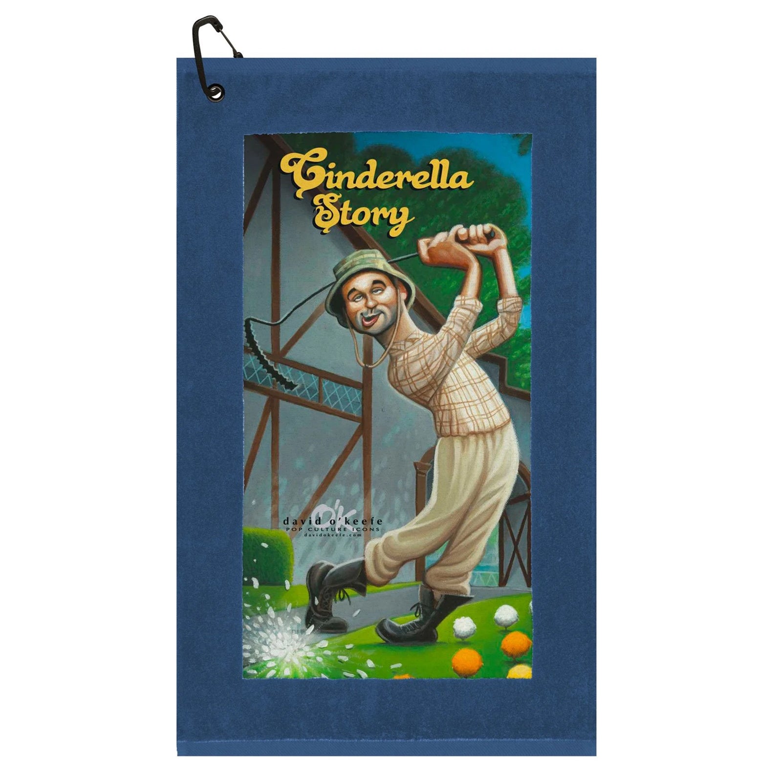 Devant David O'Keefe Tribute to Caddyshack Edge Cinderella Story Golf Towel - Premium Golf Accessory for Caddyshack Fans - Perfect for Golf Courses, Tournaments & Gifts