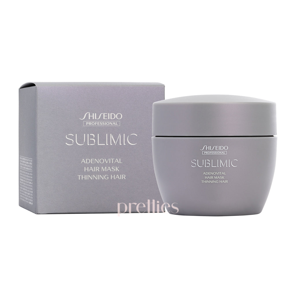 Shiseido SUBLIMIC Adenovital Hair Mask for Thinning Hair & Gray Hair - 200g Deep Conditioning Treatment for Hair Growth & Scalp Care - Perfect for Damaged Hair & Anti-Aging Hair Care Routine