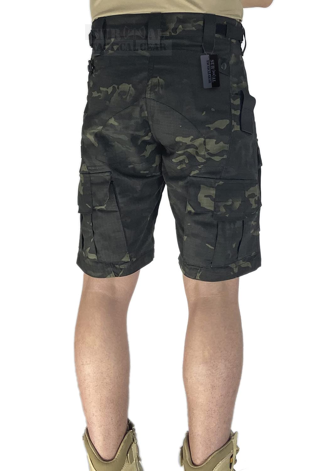 Men's Tactical Cargo Shorts - Military EDC Hiking Outdoor Shorts with Multiple Pockets | Camouflage Design for Camping, Hunting & Adventure Activities