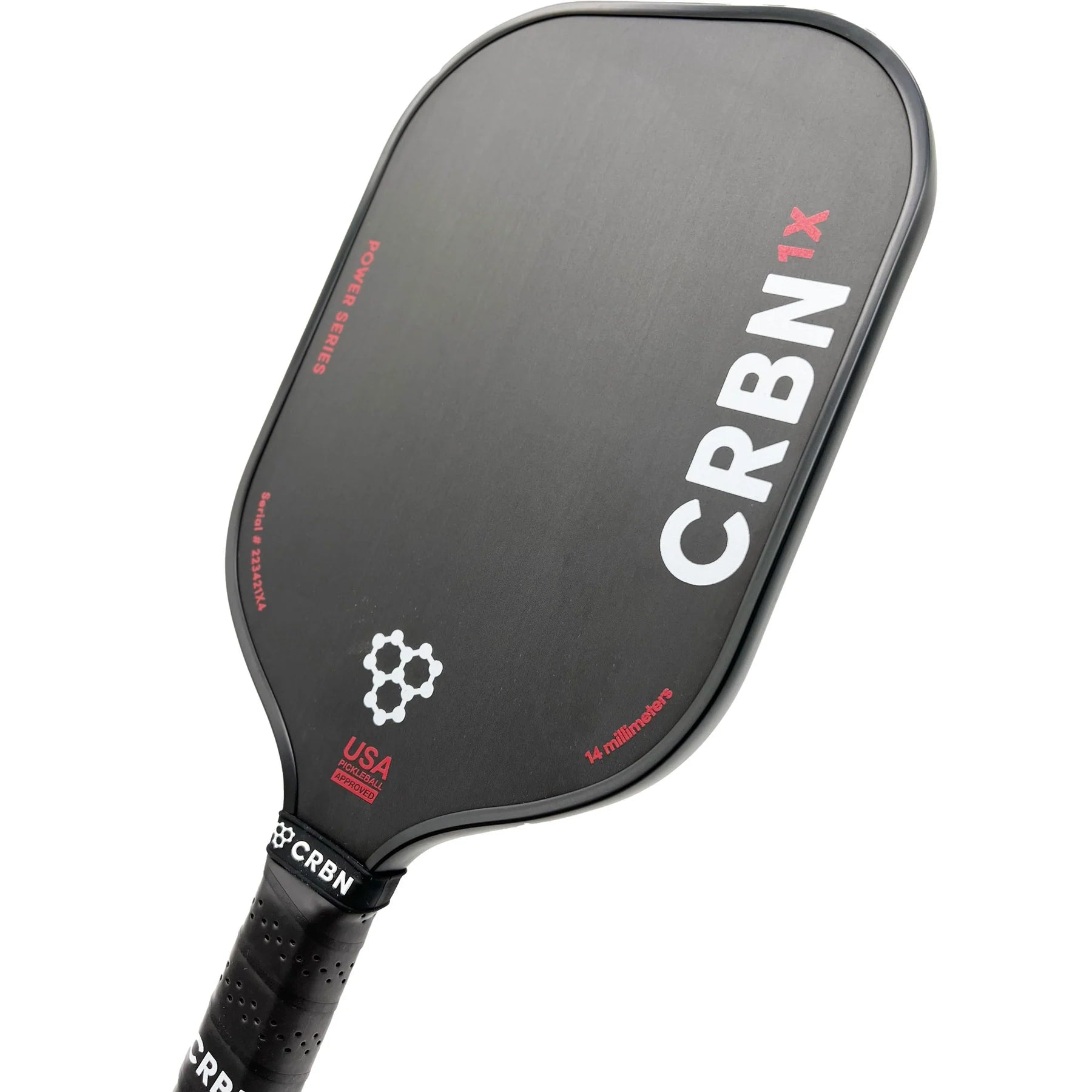 CRBN 1X Power Series Elongated Pickleball Paddle - Premium Carbon Fiber Paddle for Competitive Play & Tournament Use