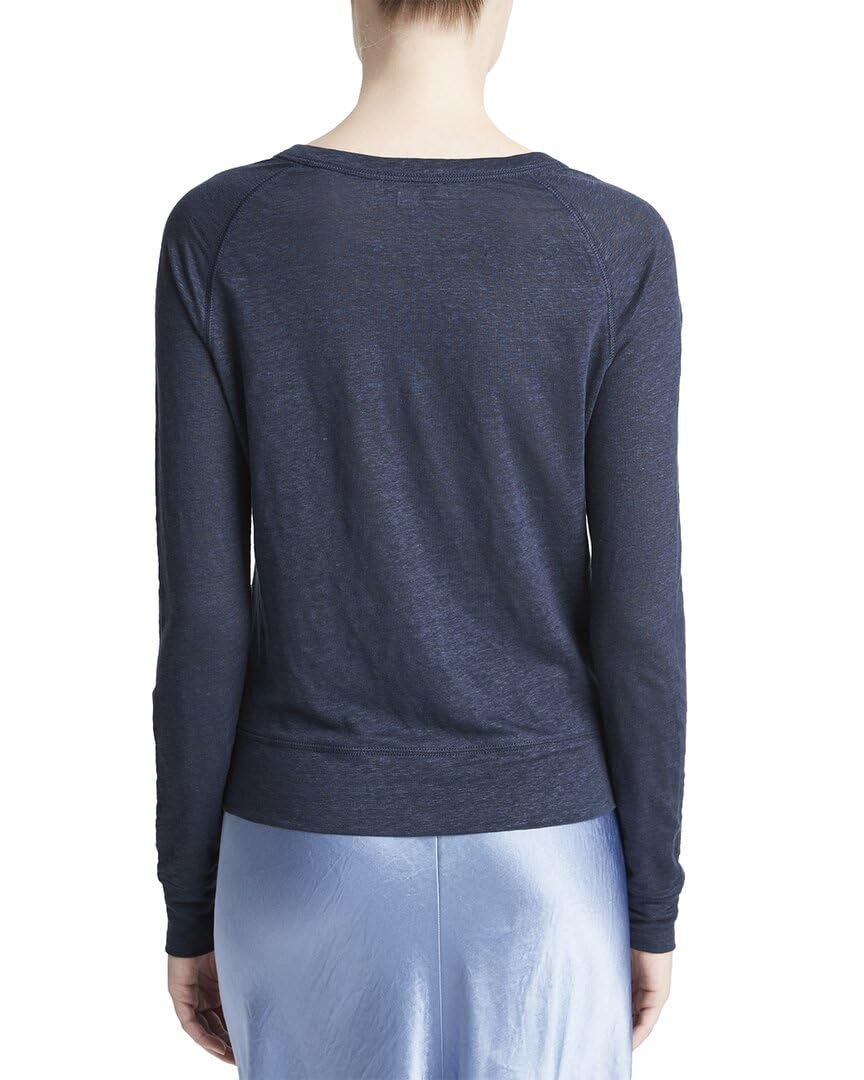 Vince Women's Long Sleeve Raglan Pullover Sweater - Soft Knit Casual Tops for Fall & Winter | Perfect for Layering, Office Wear & Weekend Outfits