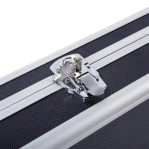 Secure Aluminum Locking Gun Case - Heavy Duty Pistol Storage Box with Key Lock for Handguns (13.5 x 3.5 x 12 cm) | Fast 3-7 Day Delivery | Ideal for Home Security, Travel & Range Use