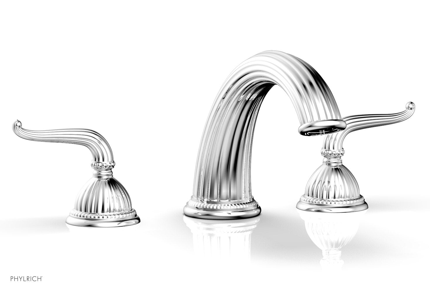 GEORGIAN & BARCELONA Deck Tub Set with Lever Handles K1141P - Modern Bathroom Faucet for Outdoor Deck, Patio or Garden